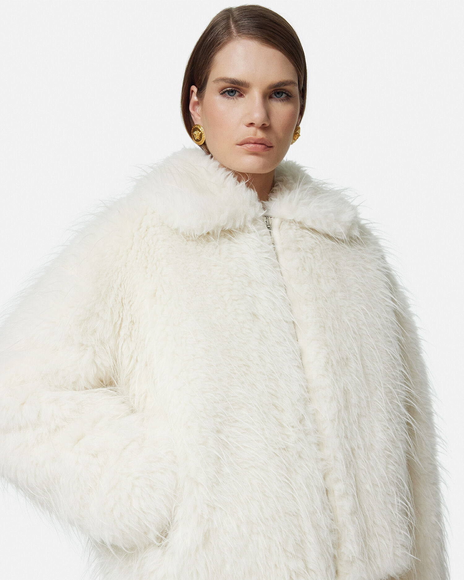 XL プーマ CLASSICS FAUX FUR ファージャケット ホワイト Amazon | [Denny&Dora] メンズ ラグジュアリー フォックス