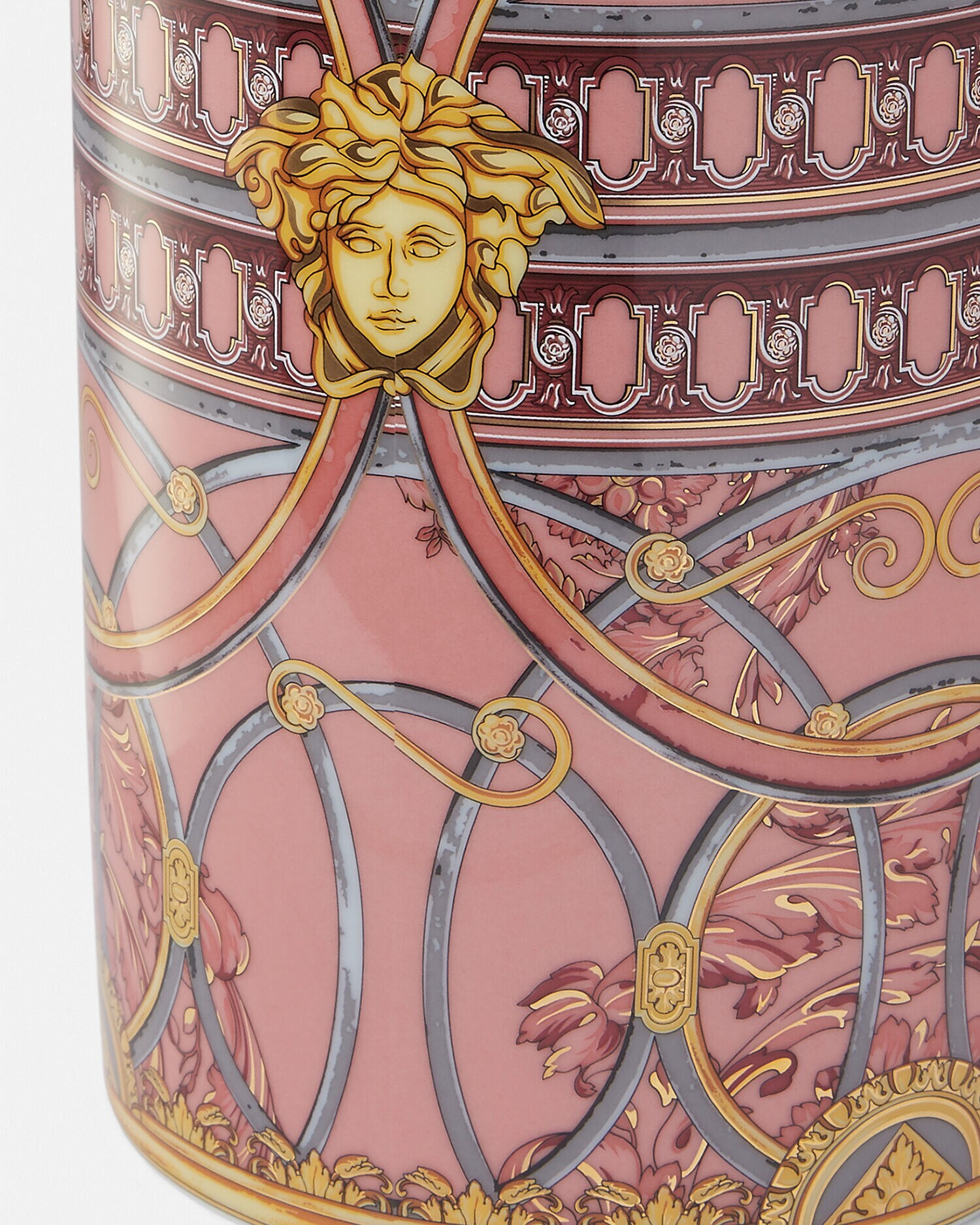 ラ スカラ デル パラッツォ ローザ 花瓶 24 cm ピンク | VERSACE JP