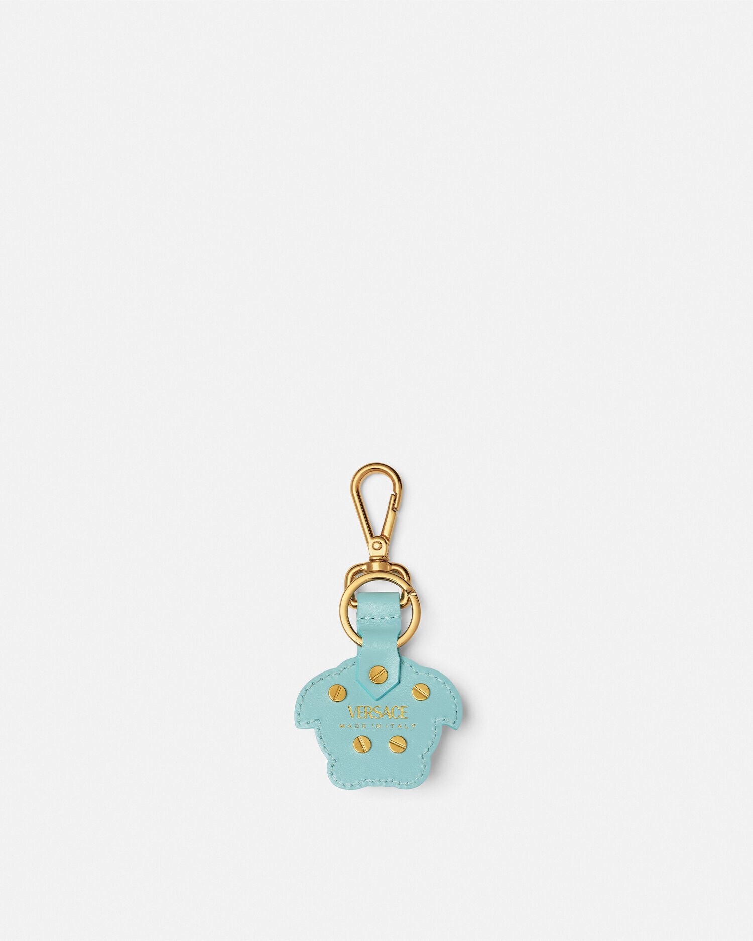 VERSACE レザー キーチェーン ラ メドゥーサ レザー キーチェーン ラ メドゥーサ ブルー,イエロー | VERSACE JP