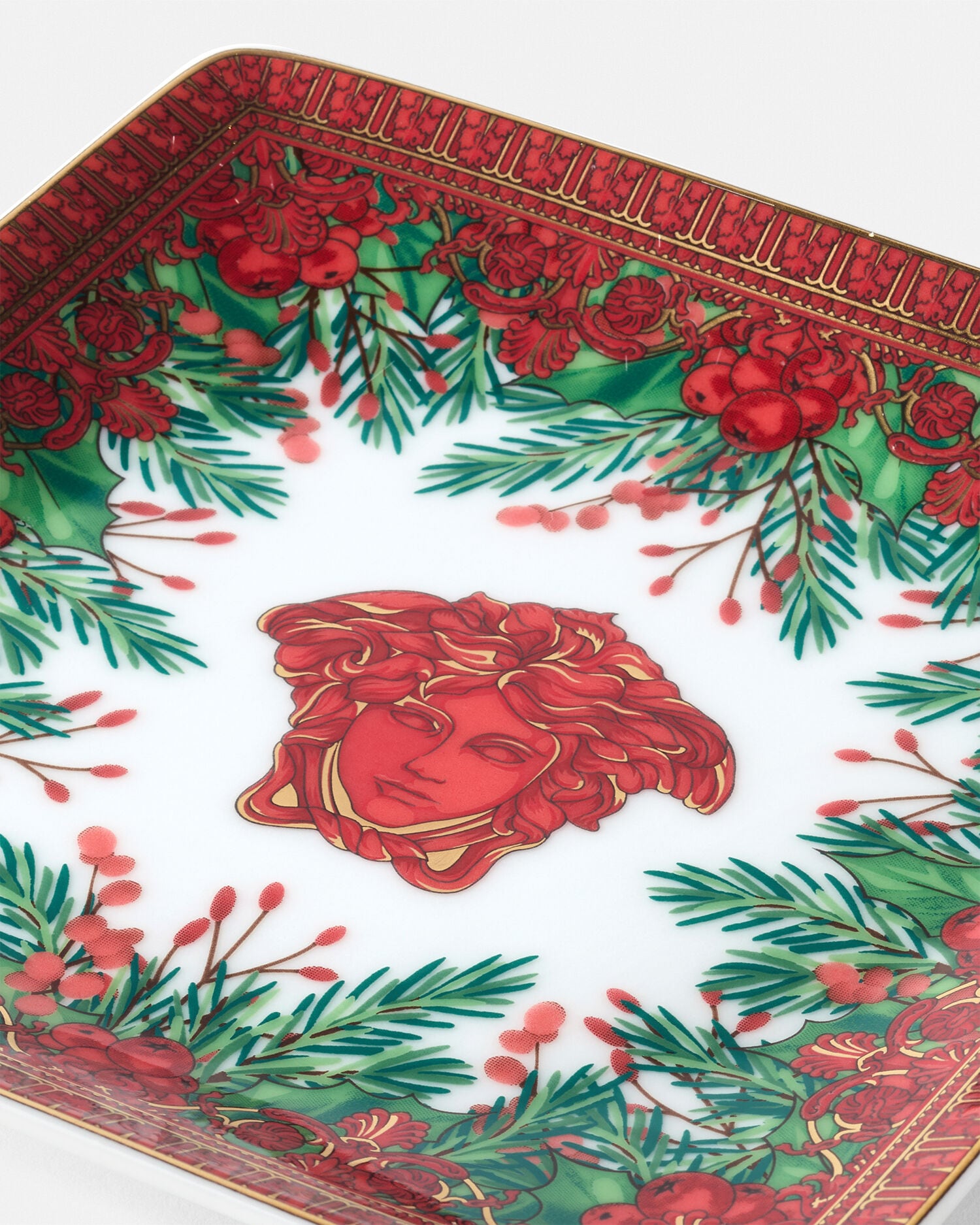 メドゥーサ ガーランド スクエア プレート 12 cm | VERSACE JP