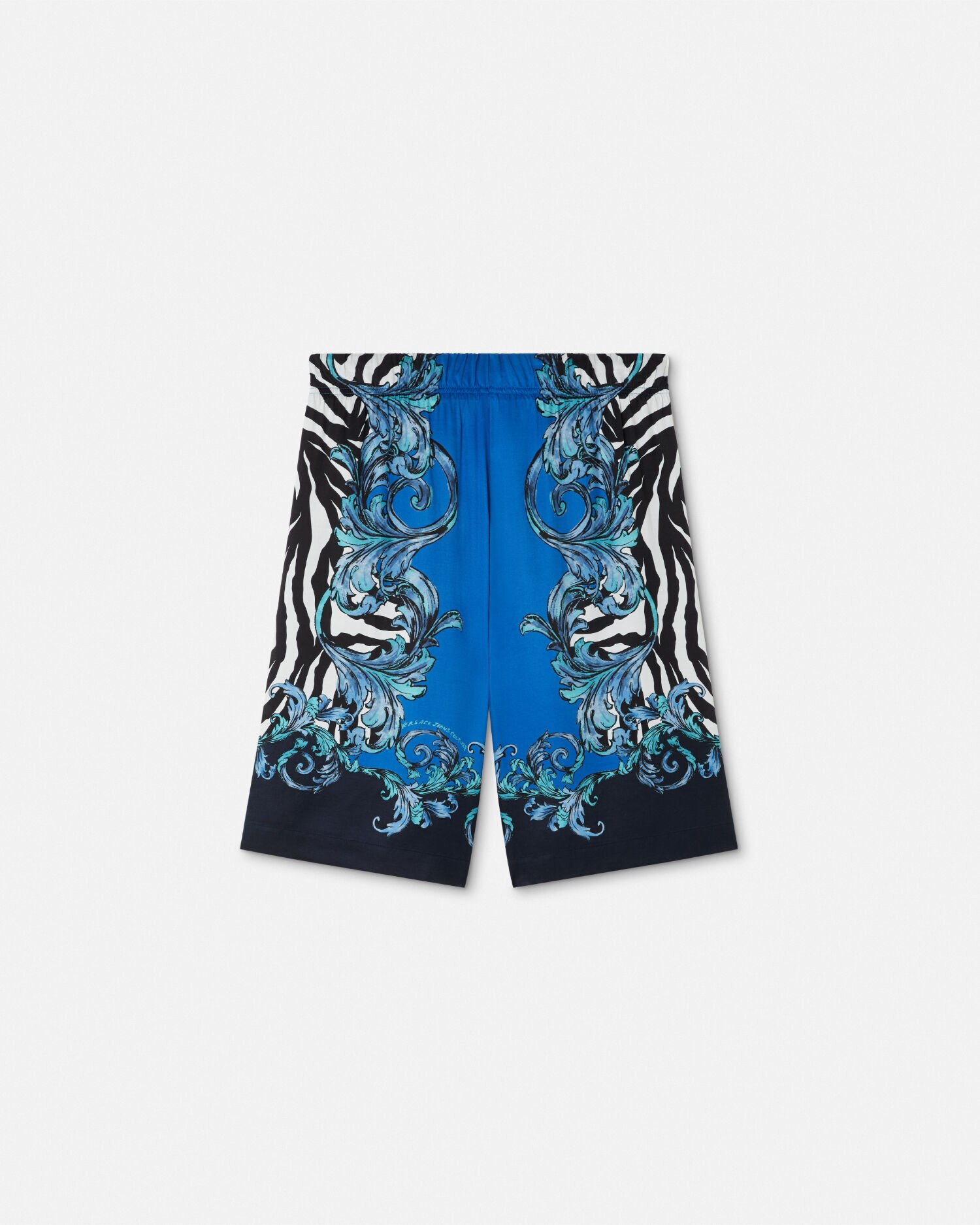 バミューダ ショートパンツ ゼブラ ブルー,プリント | VERSACE JP