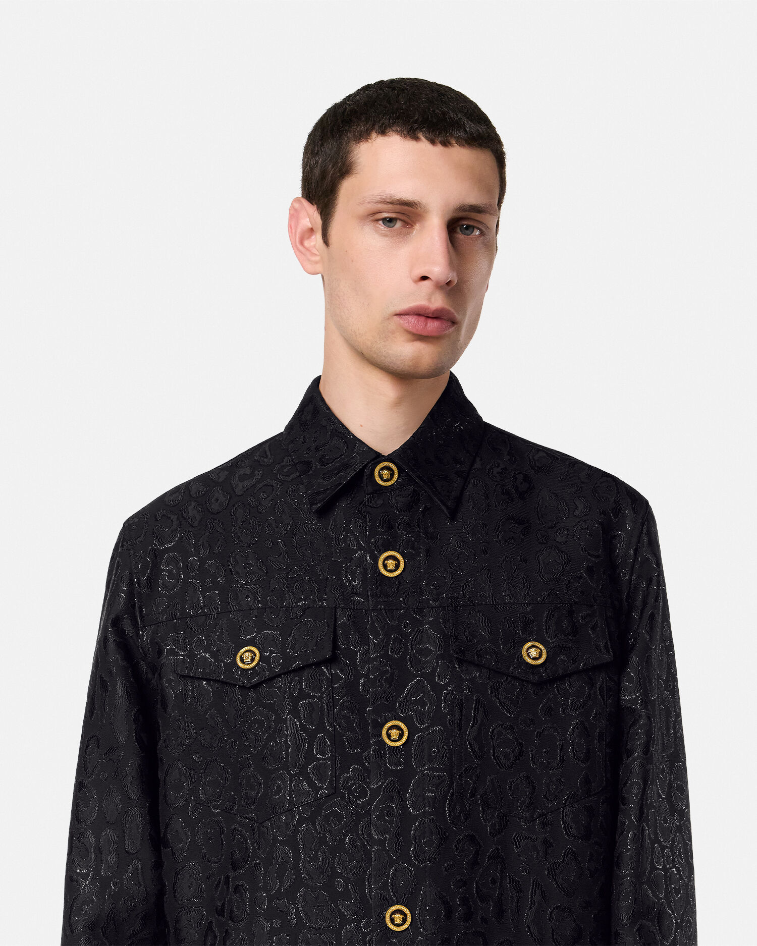 ジャカード オーバーシャツ レオパード | VERSACE JP