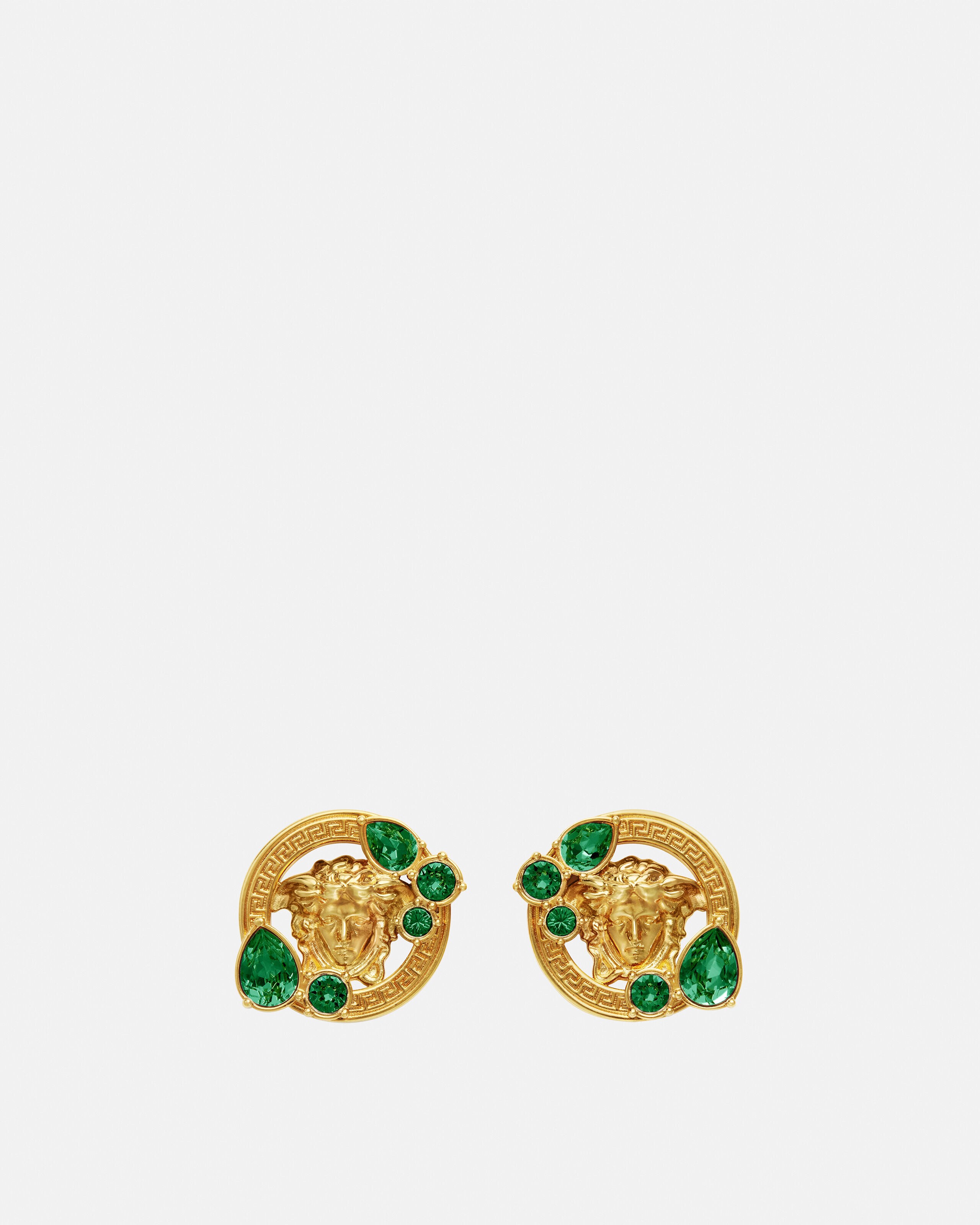 メドゥーサ'95 クリスタル イヤリング ゴールド | VERSACE JP