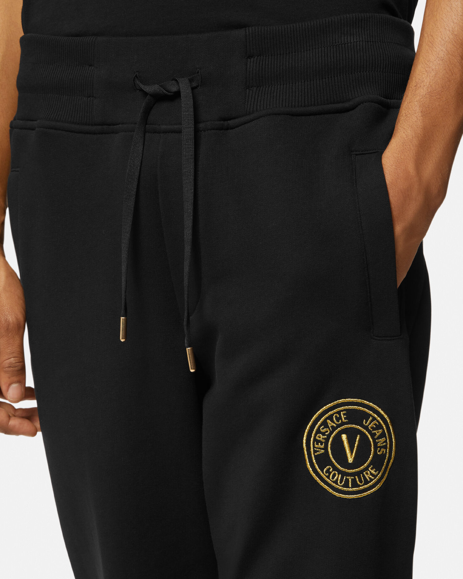 ★VERSACE★ロゴスウェットパンツ 中古・古着通販】VERSACE (ヴェルサーチ) フロッキーロゴ