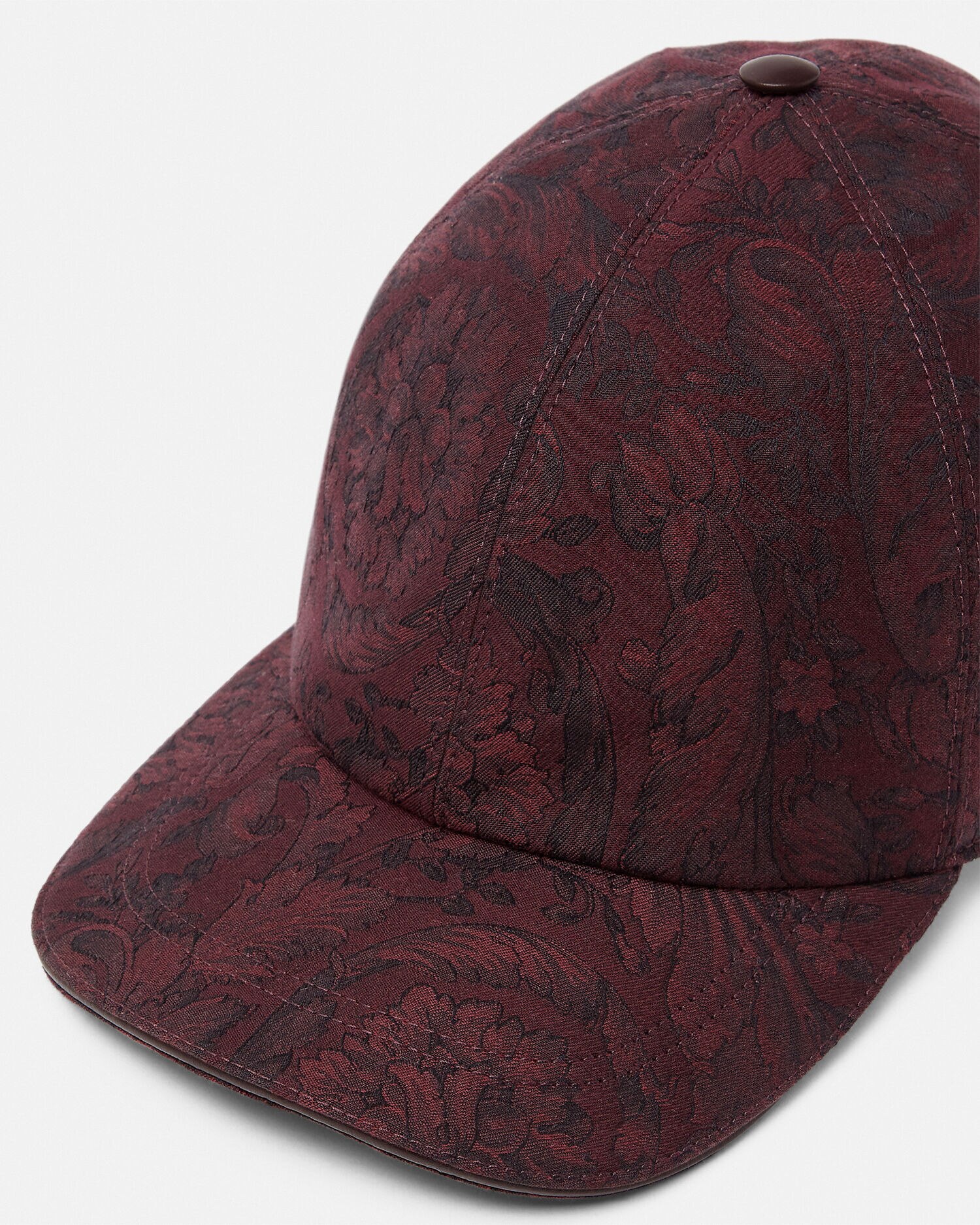 バロッコ ジャカード ベースボール キャップ バーガンディ | VERSACE JP