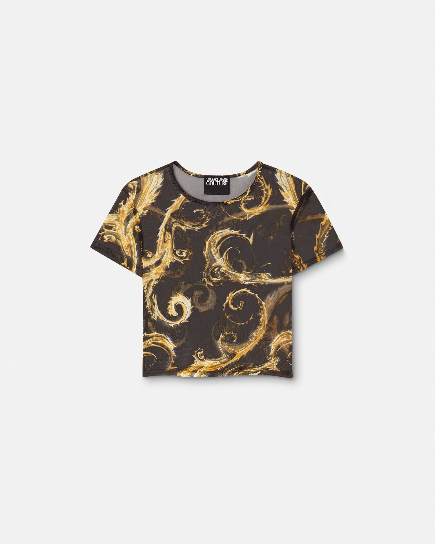 クロモ クチュール メッシュ クロップ Tシャツ | VERSACE JP