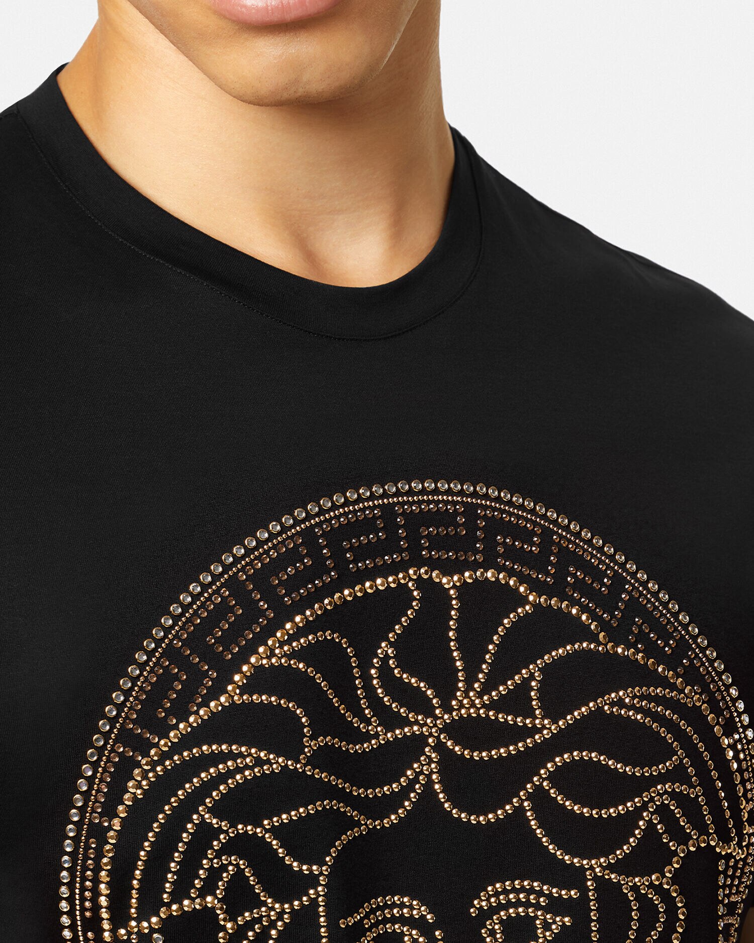 クリスタル メドゥーサ Tシャツ ブラック | VERSACE JP