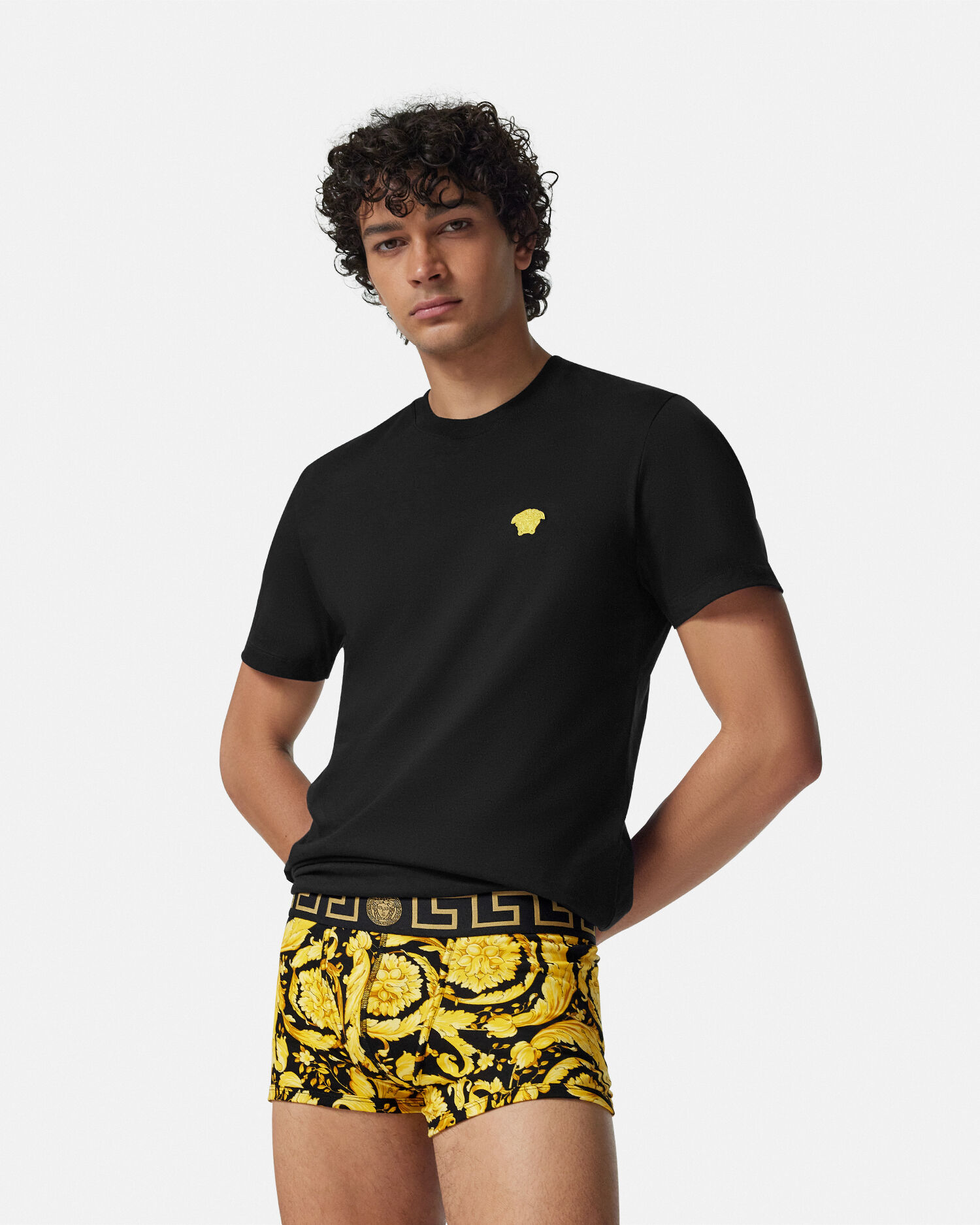 匿名配送★VERSACE(ヴェルサーチ) Barocco トランクス 水着 バロッコ トランクス | VERSACE JP