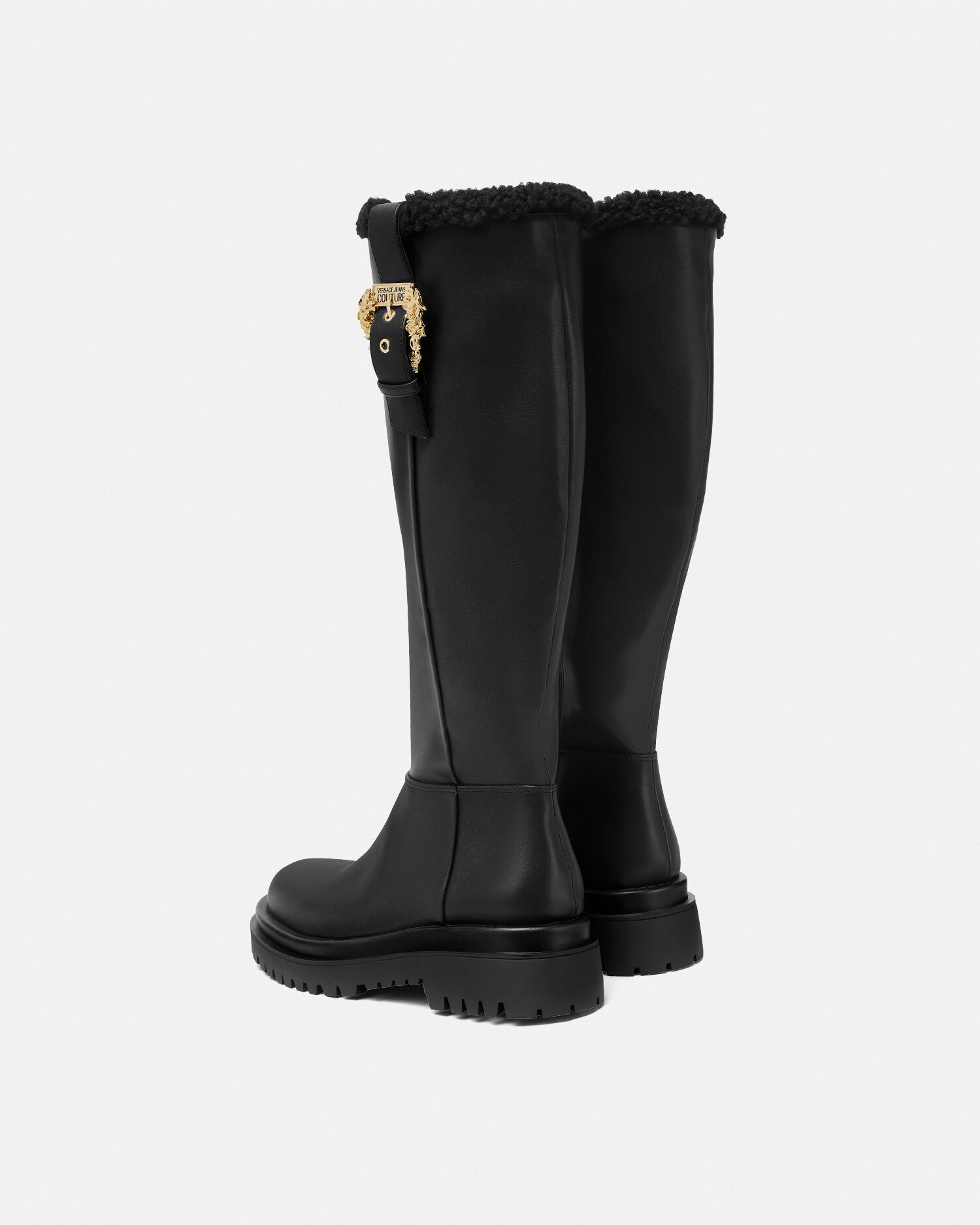 ドリュー バロック バックル ニーハイ ブーツ | VERSACE JP