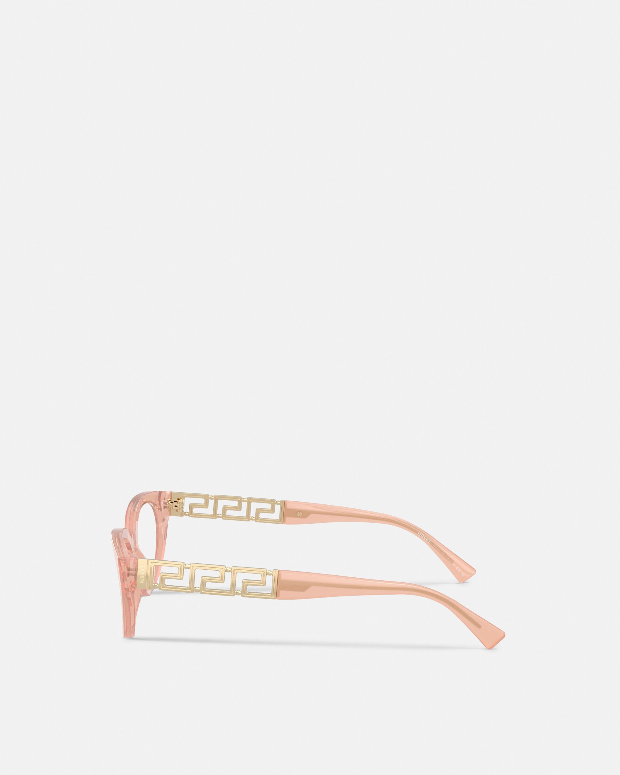 GIVENCHYGV3841　ゴールドピンクメガネ グレカ キャットアイ メガネ ピンク,ゴールド | VERSACE JP