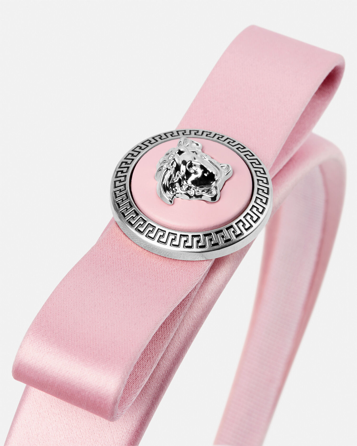 高評価アイテム ジャンニ リボン ヘッドバンド ピンク | VERSACE JP ヘアアクセサリー