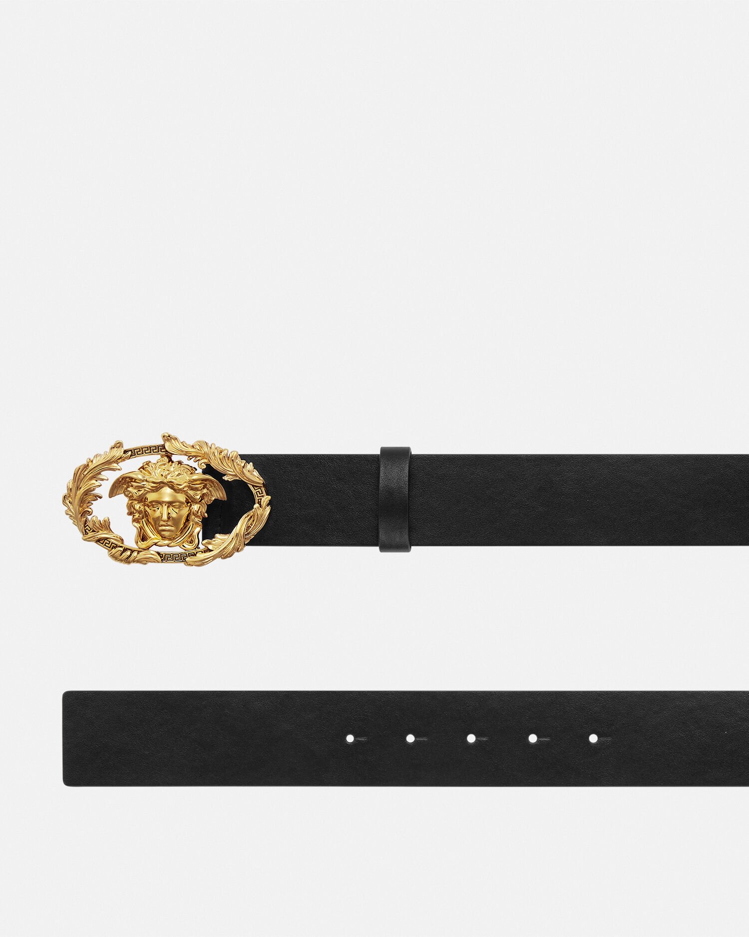 バックル クレスト レザーベルト 4cm | VERSACE JP