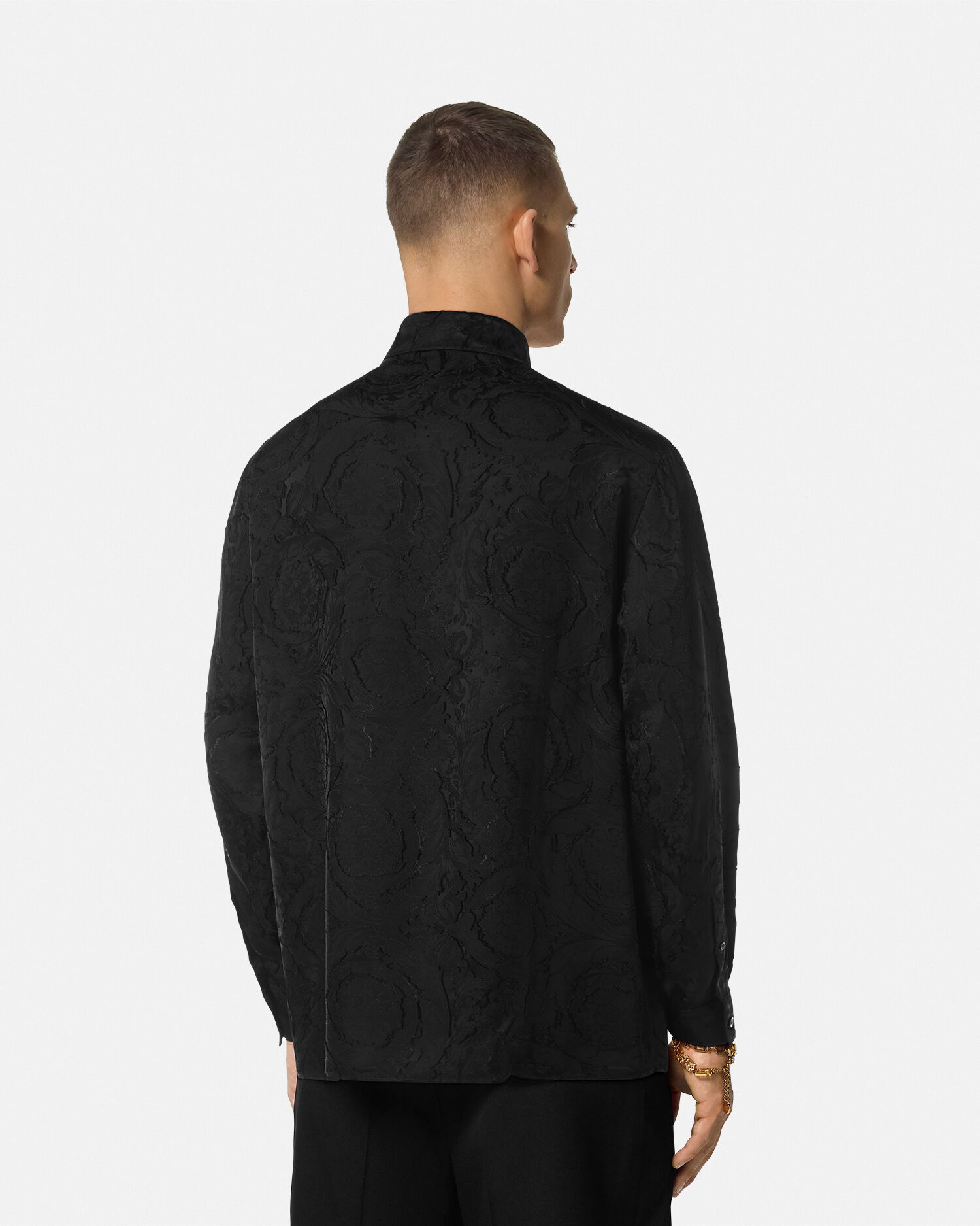 VERSACE バロッコ デヴォレ シャツ ブラック バロッコ デヴォレ シャツ ブラック | VERSACE JP