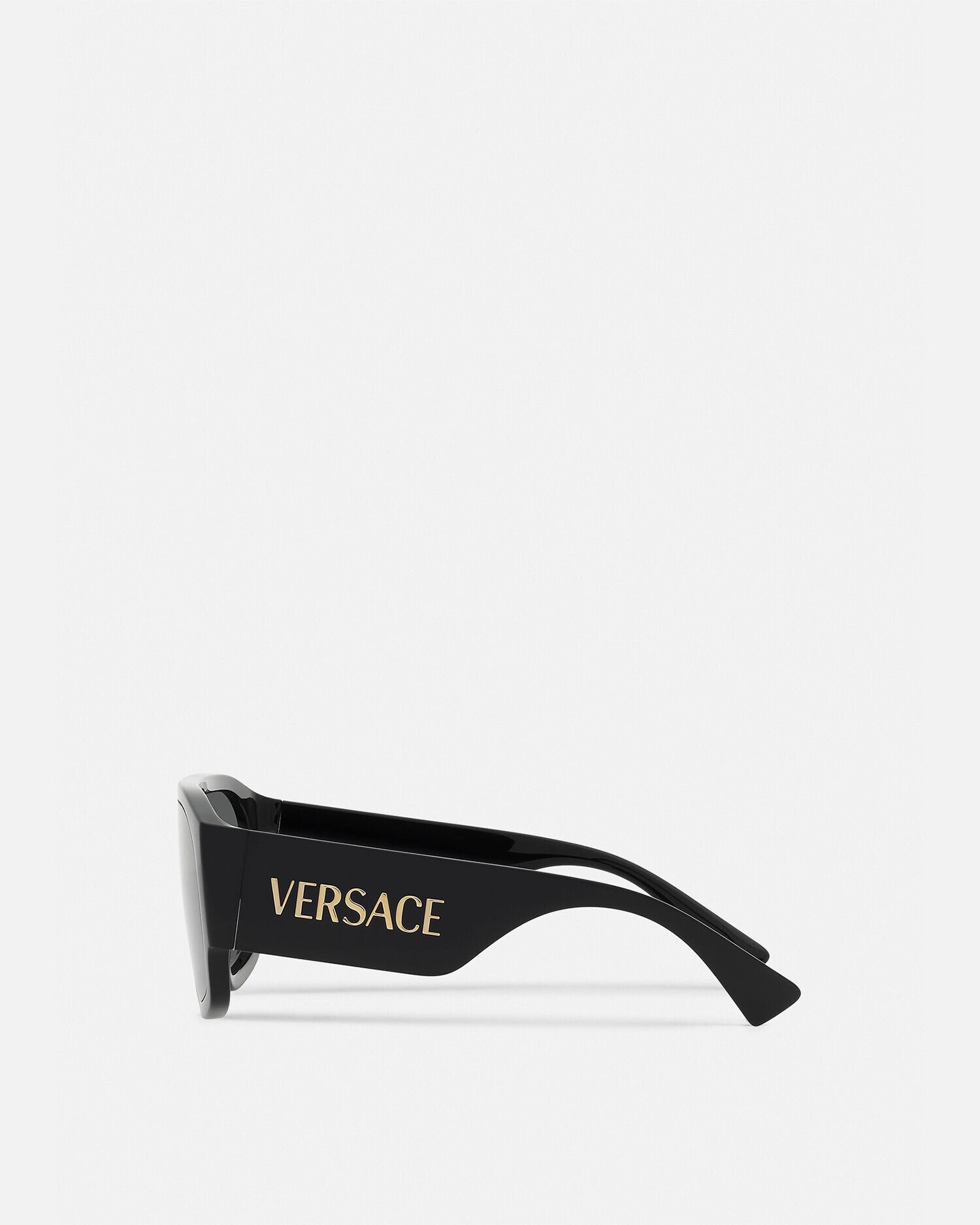 ロゴ シールド サングラス ブラック | VERSACE JP
