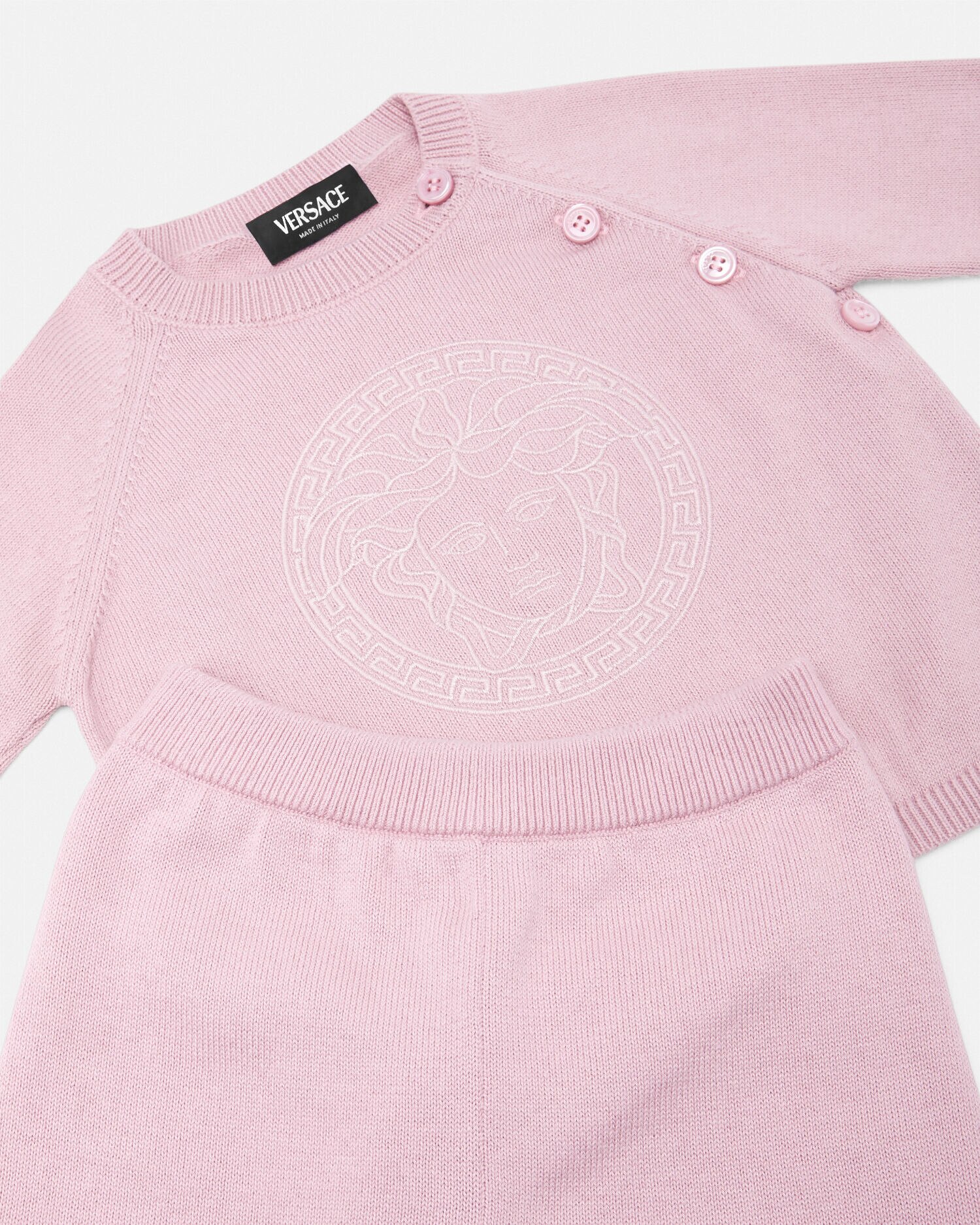 VERSACE⭐︎メデューサ刺繍　ニット メドゥーサ 刺繍 ベビー ニット セット | VERSACE JP