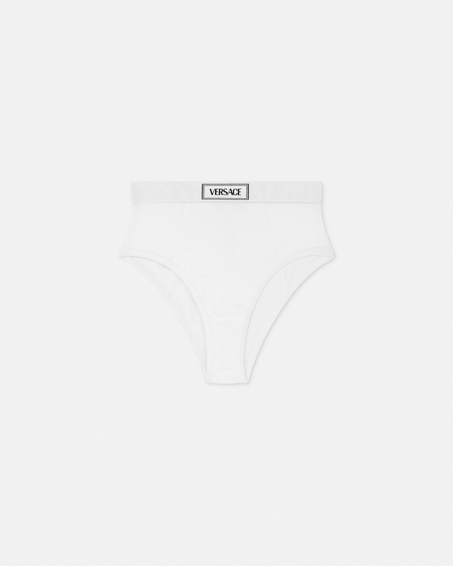 コットン リブ編み ブリーフ ホワイト | VERSACE JP