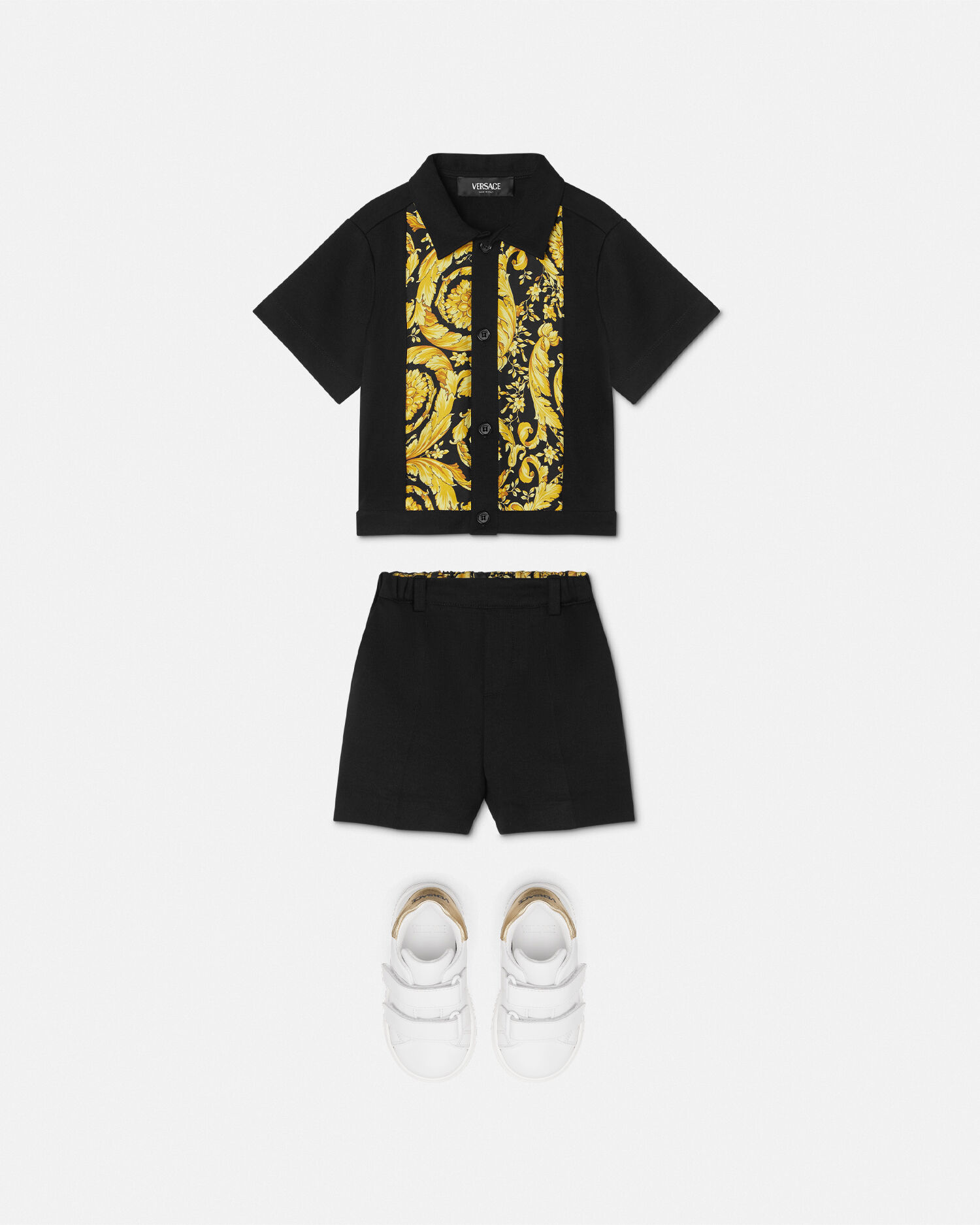 バロッコ ベビー オーバーシャツ ブラック | VERSACE JP