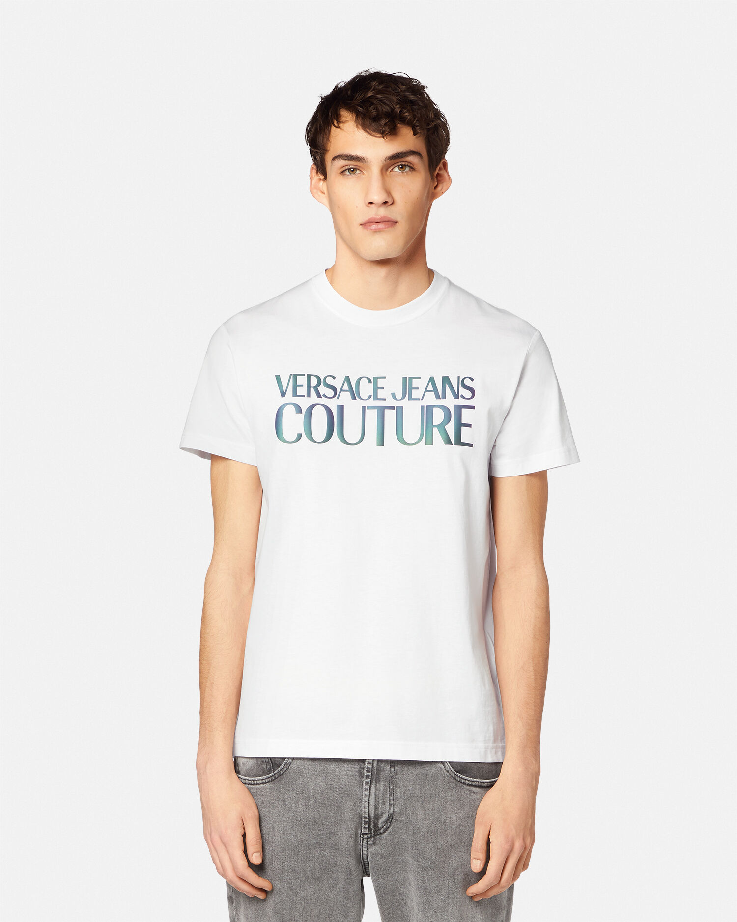 ロゴ Tシャツ ホワイト,プリント | VERSACE JP