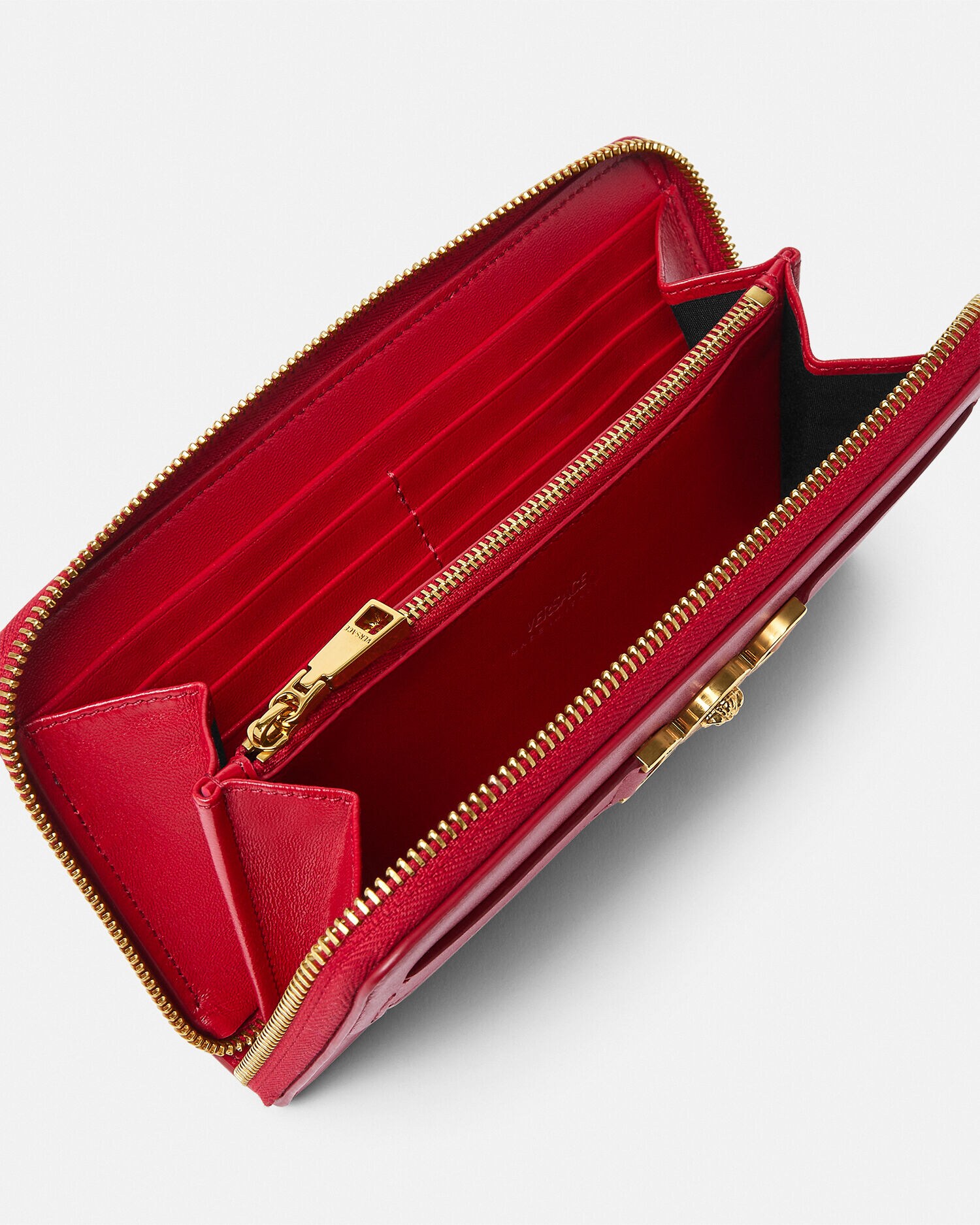 メドゥーサ '95 レザー ウォレット レッド | VERSACE JP