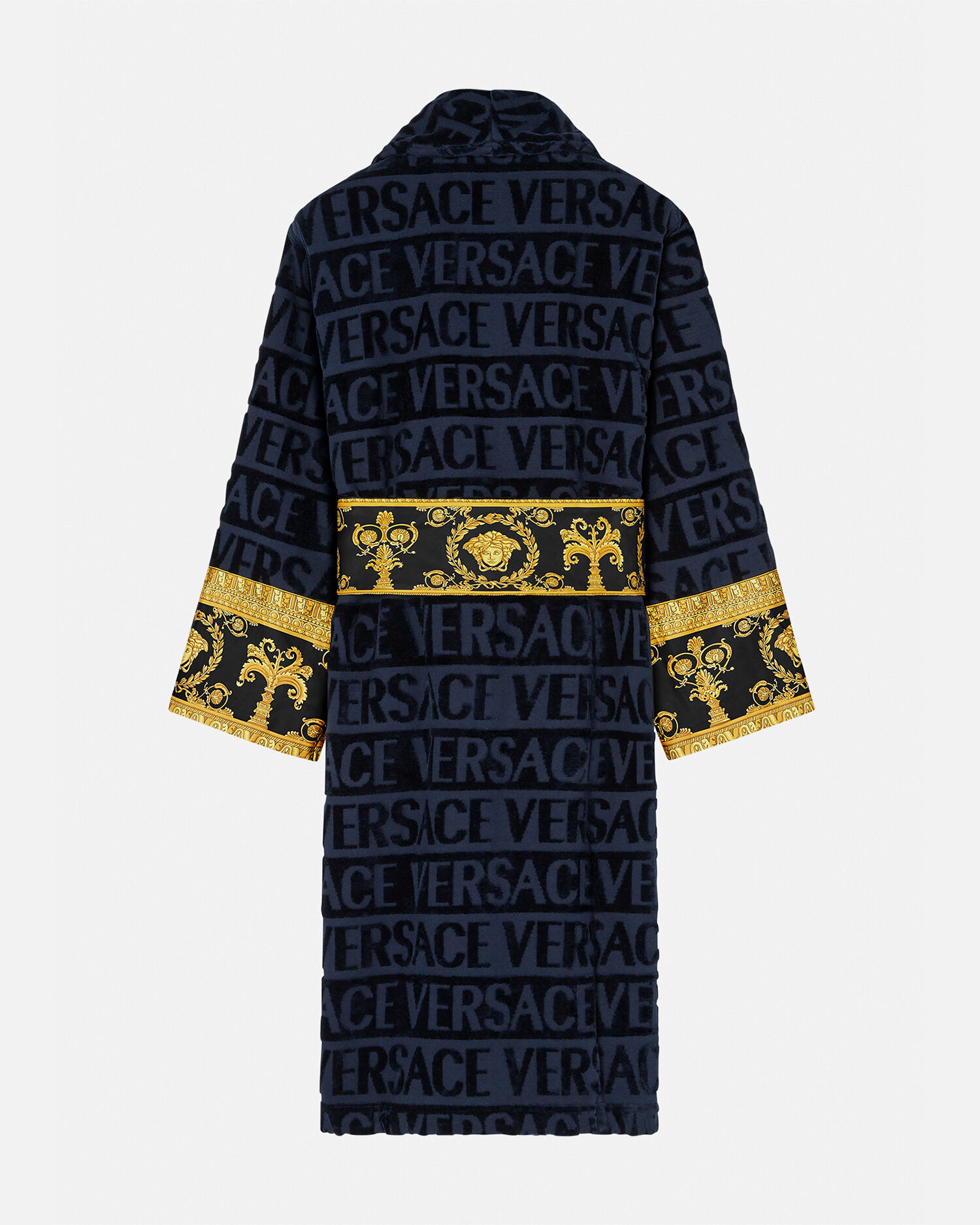 ブランド品専門の I JP VERSACE | ブルー バスローブ バロック ♡ ジャケット・アウター