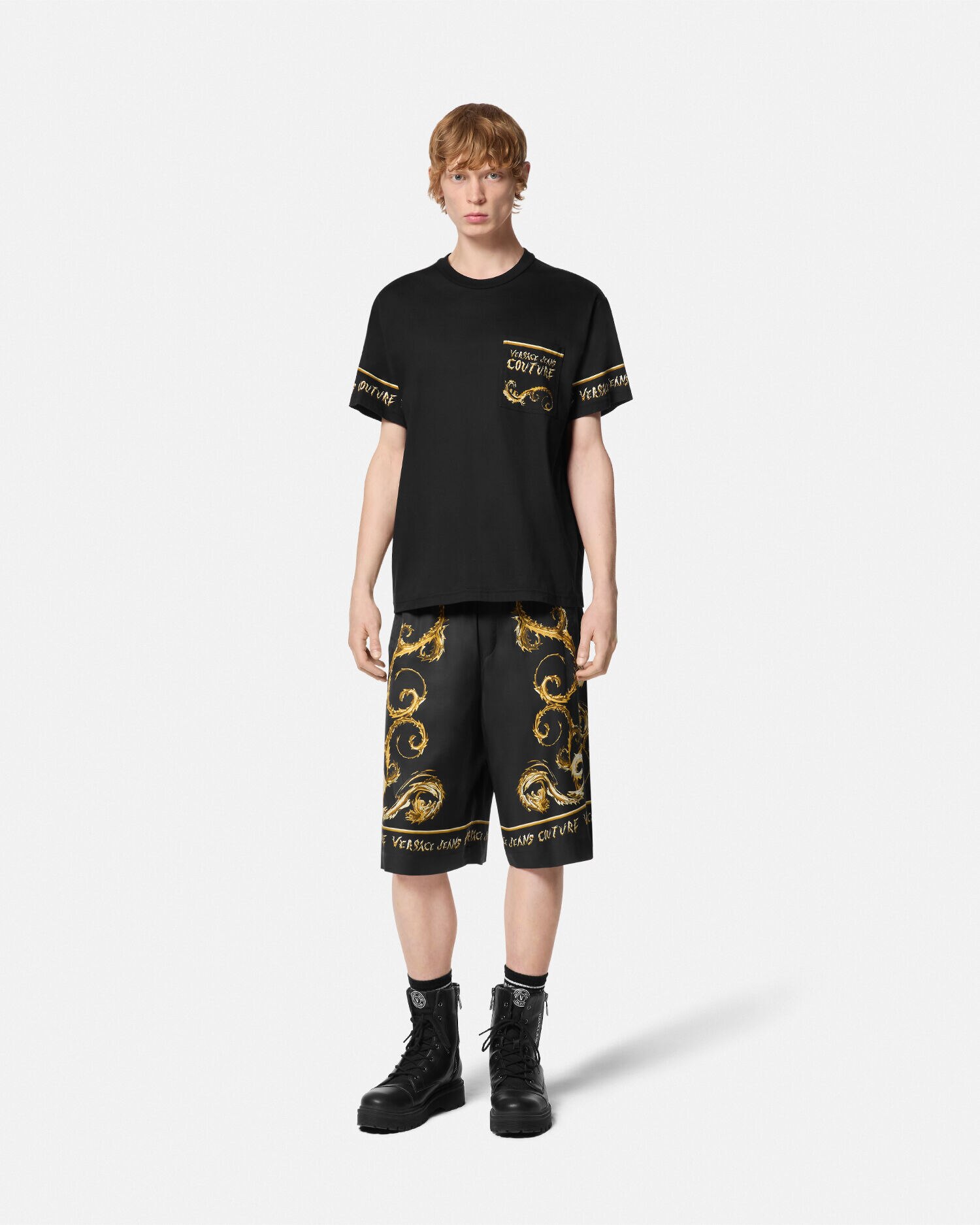 レギュラーフィット Tシャツ クロモ クチュール | VERSACE JP