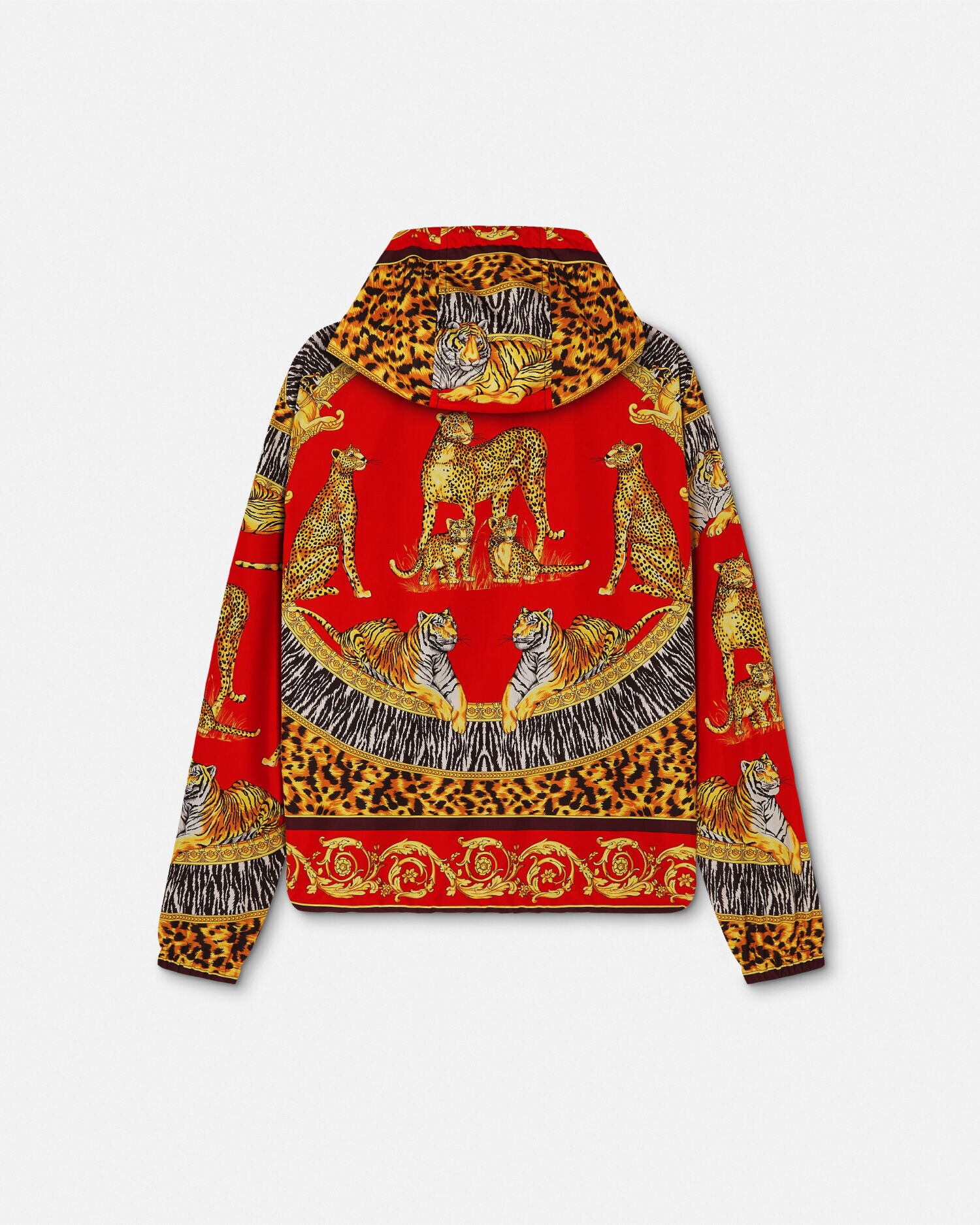 ウインドブレーカー ジャケット ワイルド キャッツ レッド,プリント