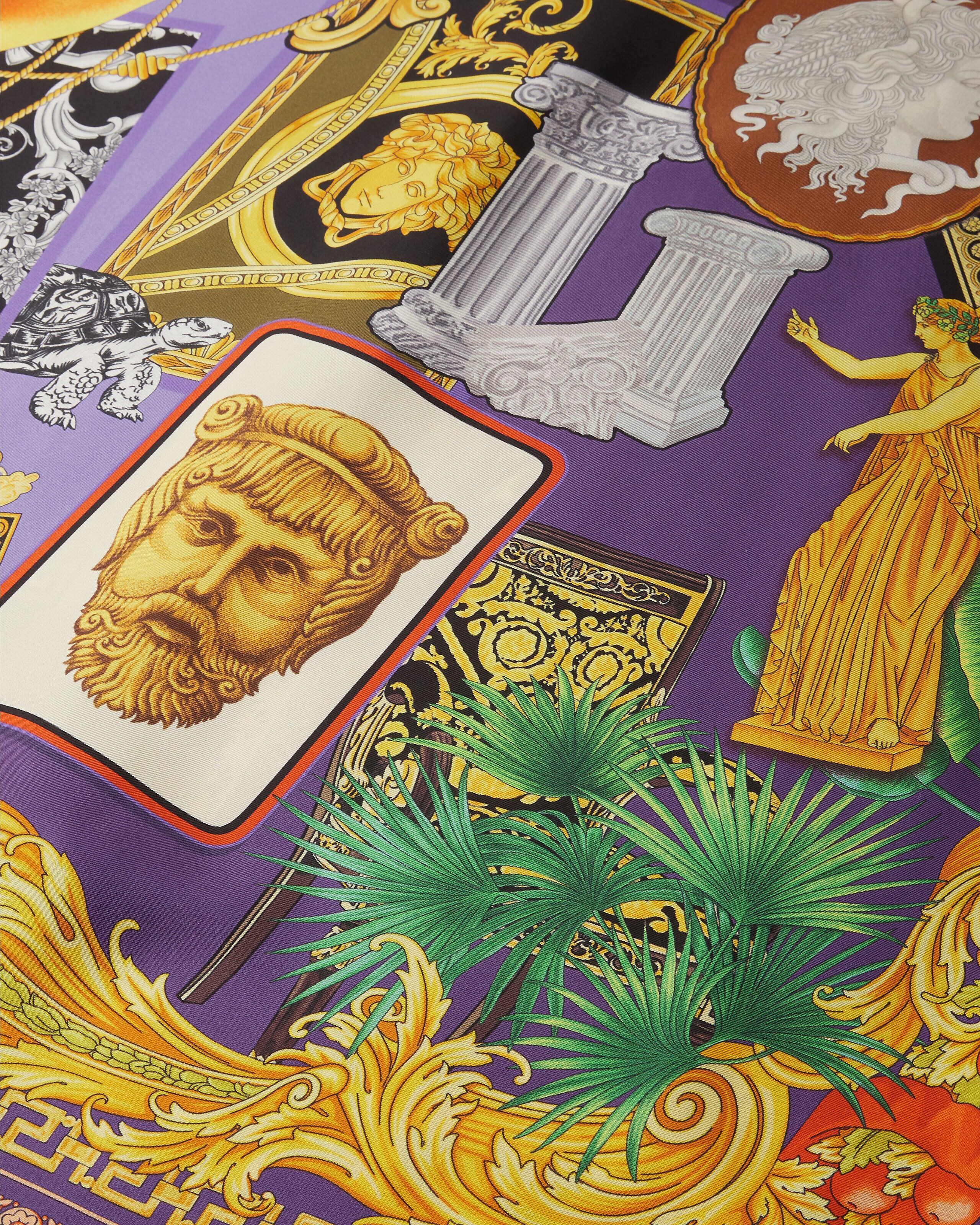 プリント シルク ツイル レギュラー シャツ プリント | VERSACE JP