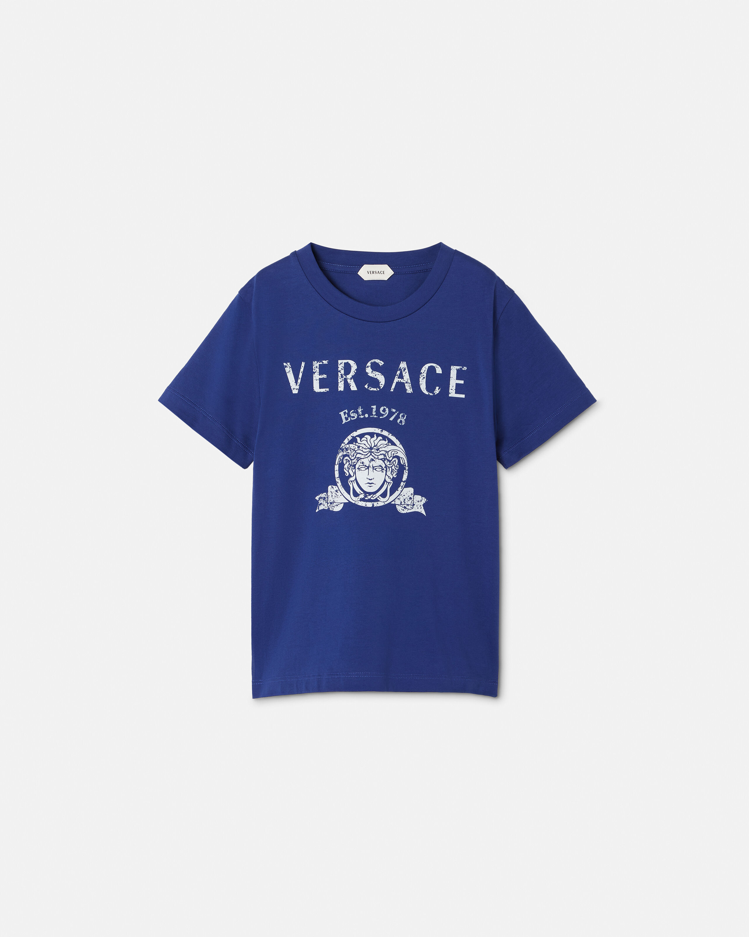 VersaceスポーツTシャツ VERSACE SPORT Colorful Miami Printed T-shirt Black,Multi-Color 50