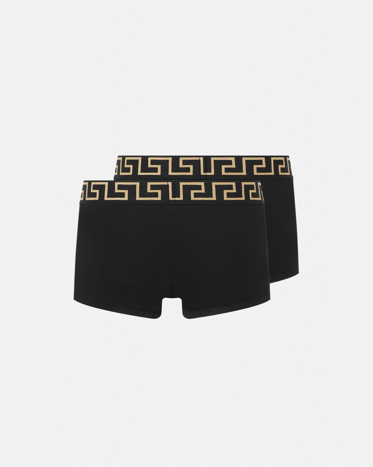 コットンジャージー トランクス 2枚パック ブラック | VERSACE JP