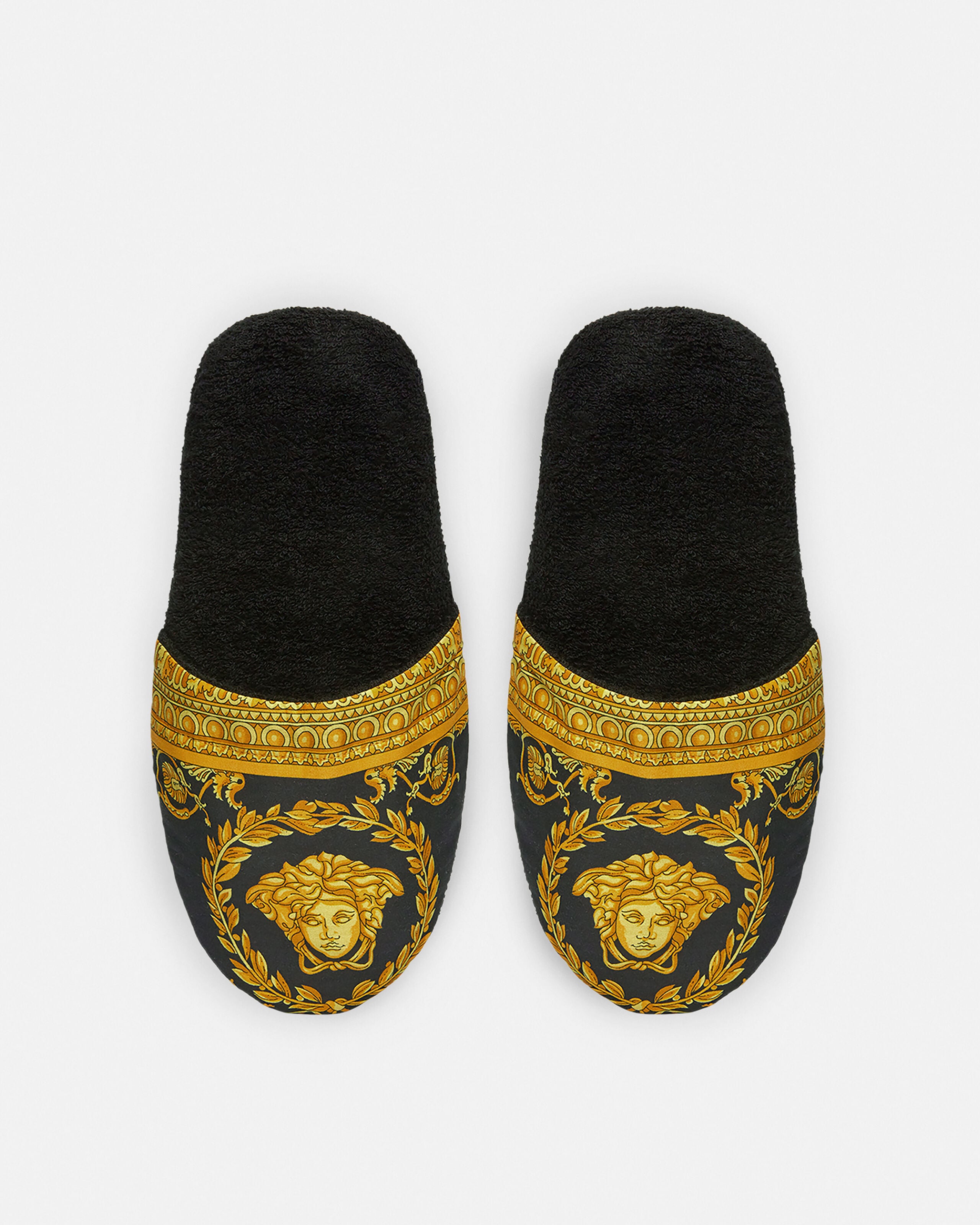 I ♡ バロック スリッパ ブラック | VERSACE JP