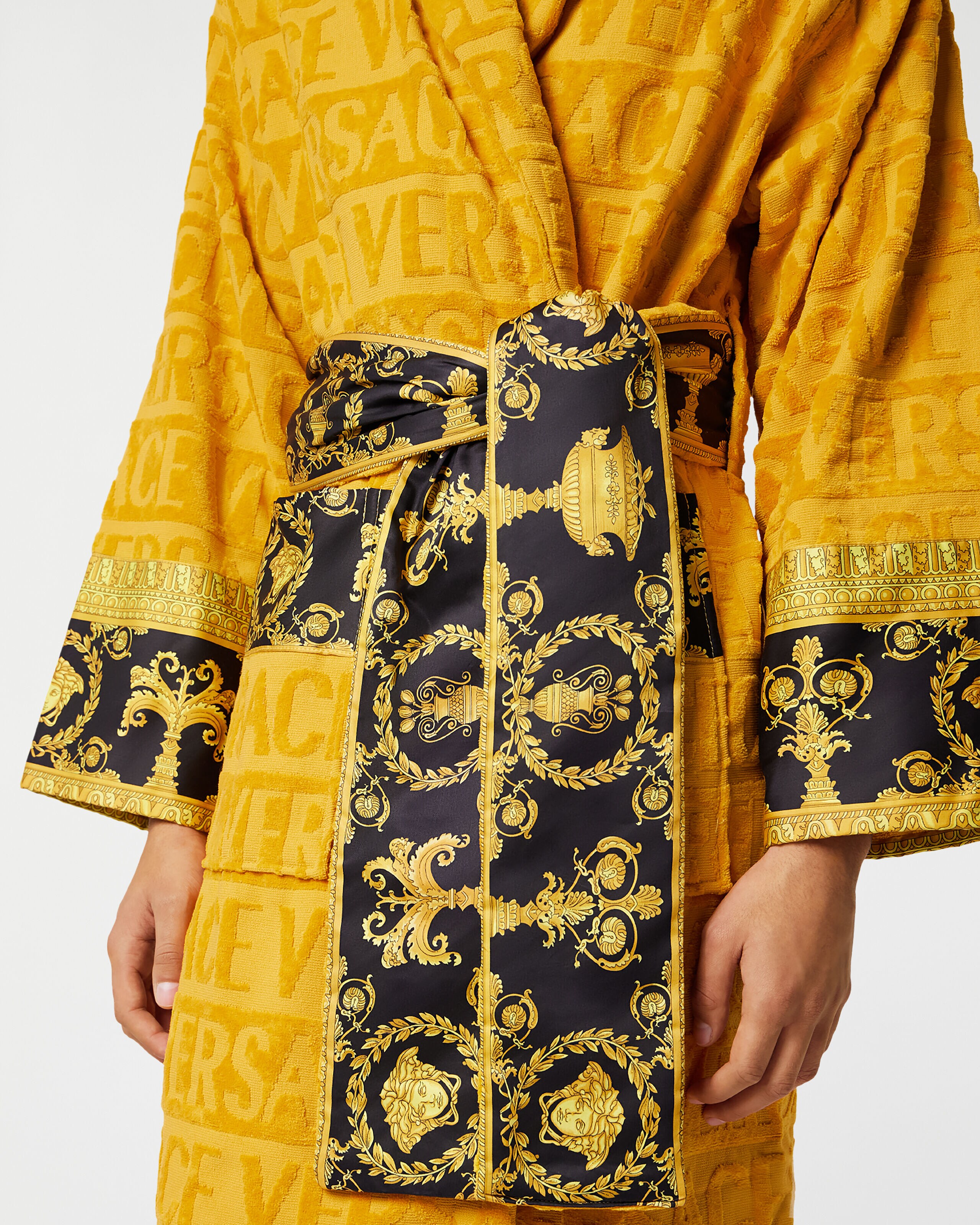 I ♡ バロック バスローブ イエロー | VERSACE JP