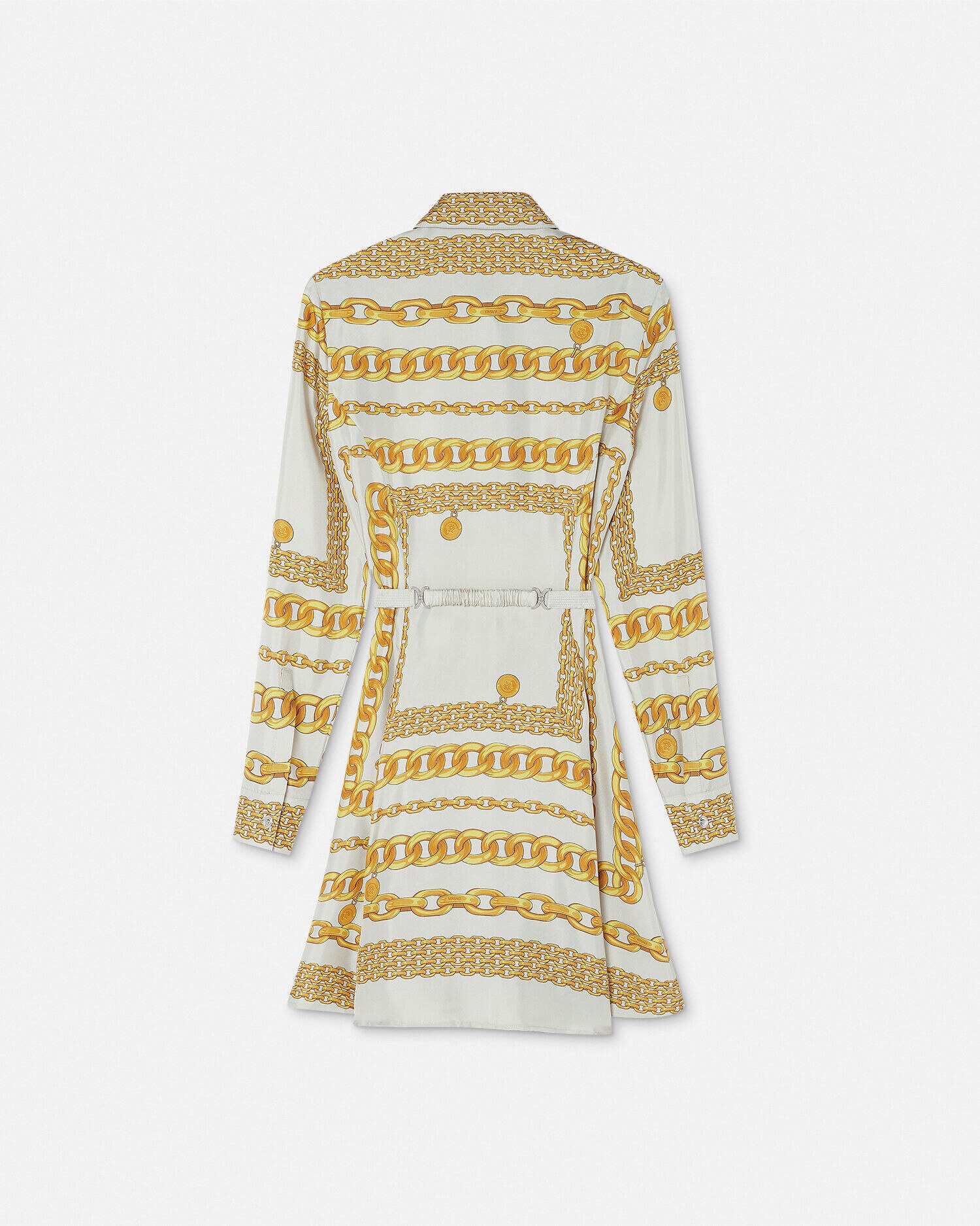 Versace Treasure シルクミディ シャツドレス Versace Treasure シルクミディ シャツドレス | ホワイト
