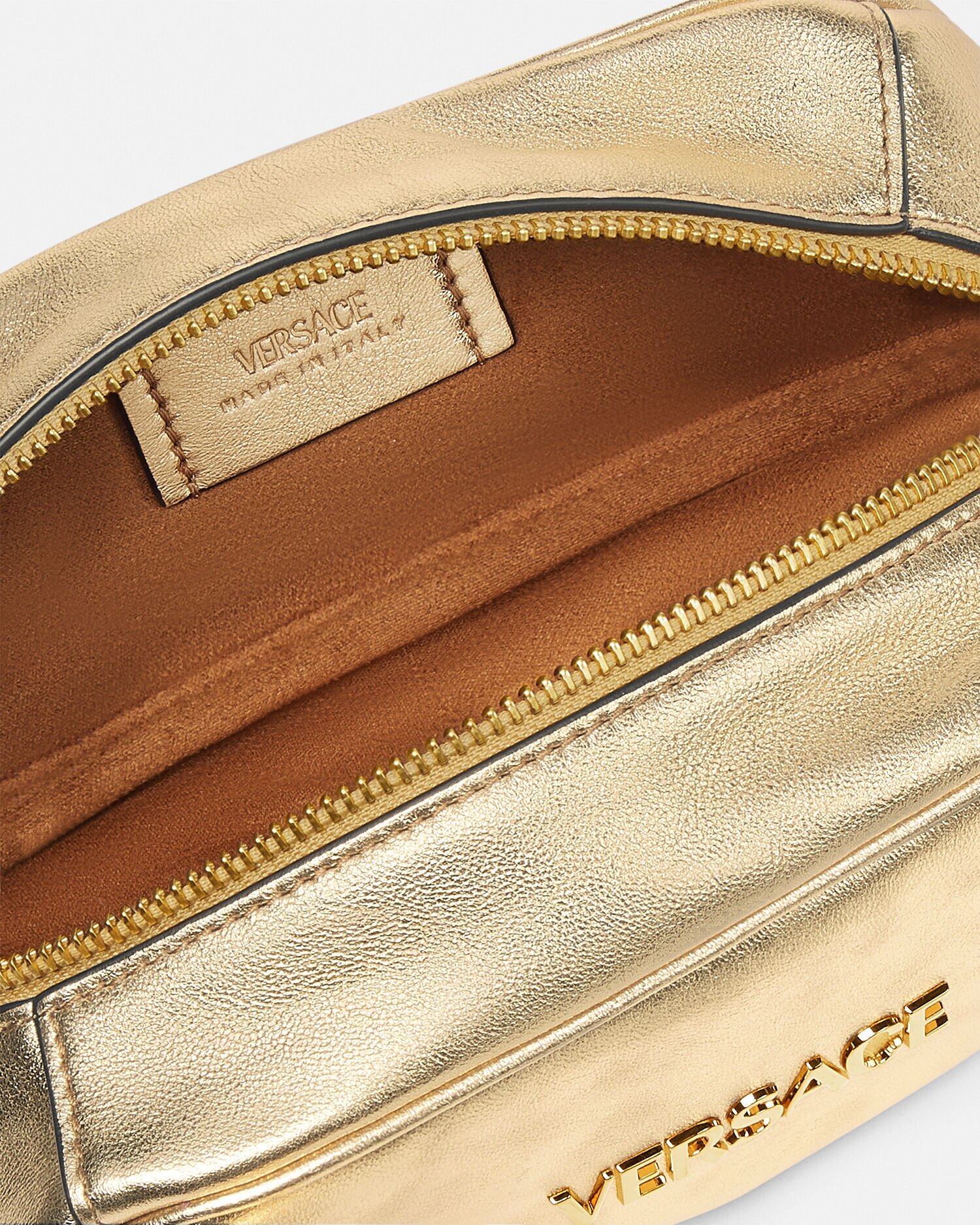 【Versace】ゴールド ミニ ボウリング メタリック バッグ Versace】ゴールド ミニ ボウリング メタリック バッグ Versace