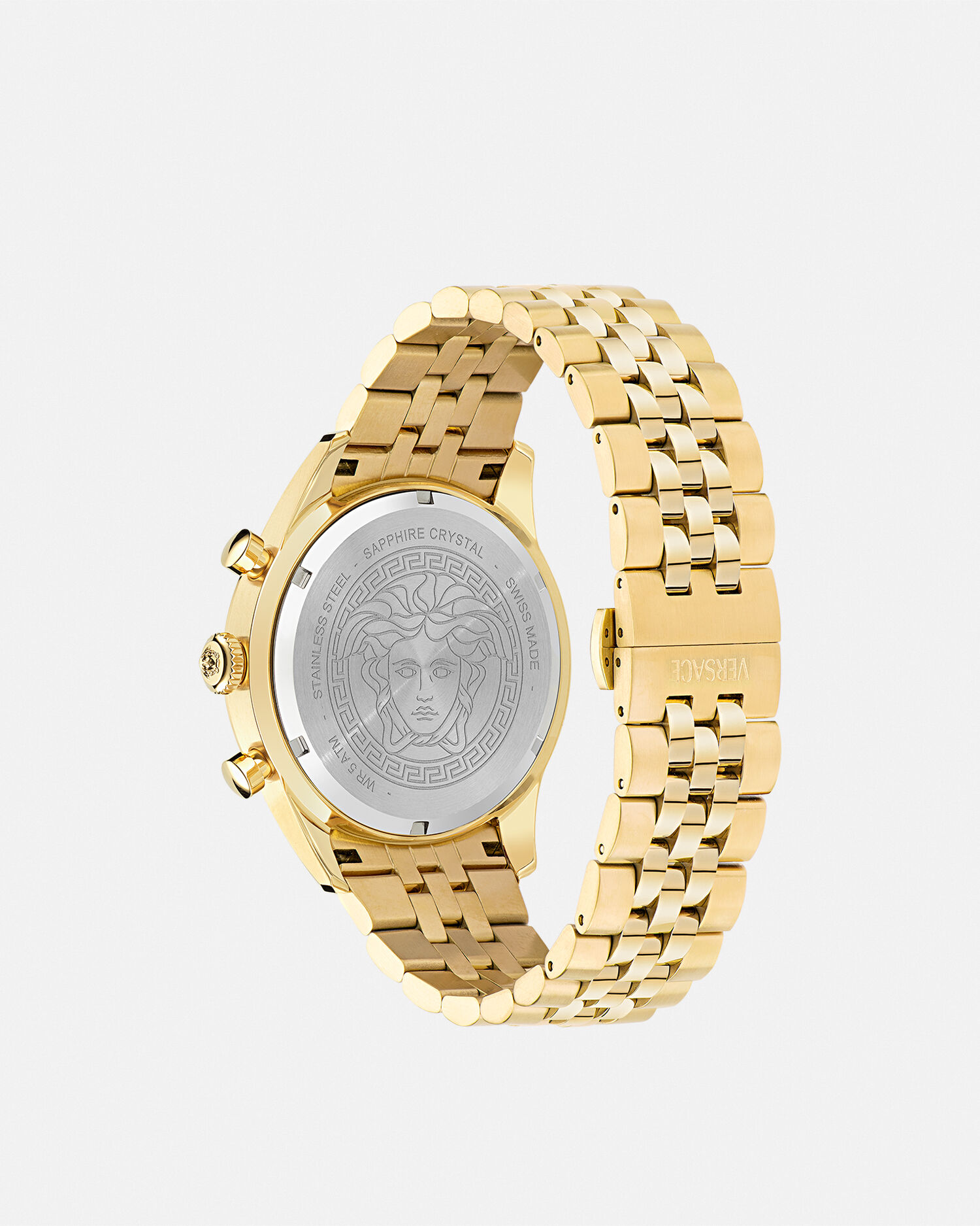 ヴェルサーチェ クロノ マスター ウォッチ ブラック,ゴールド | VERSACE JP
