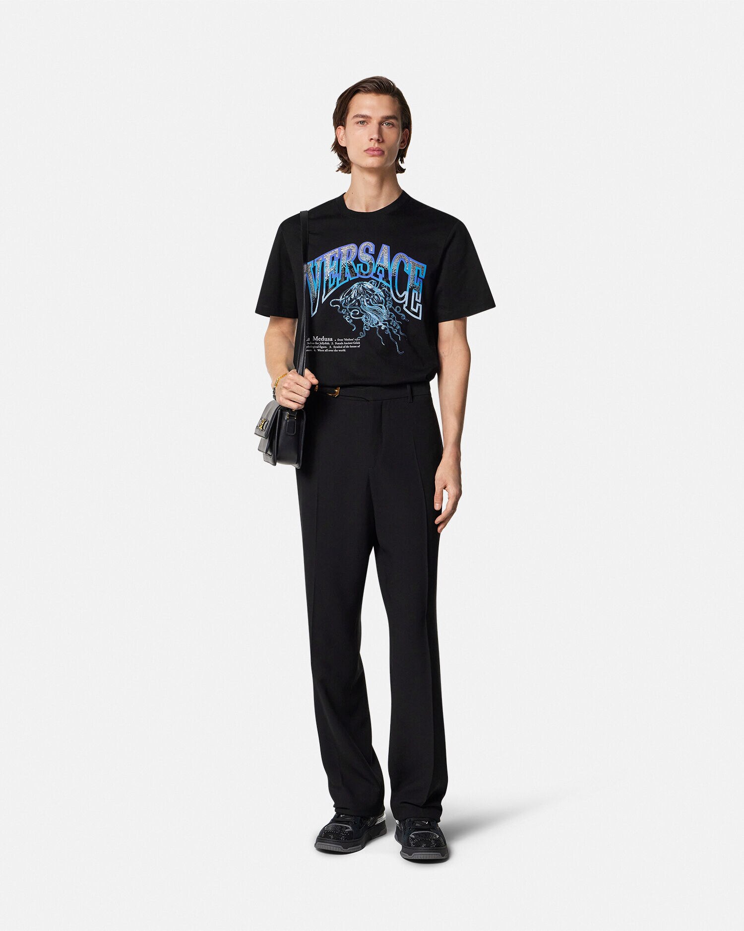 Tシャツ クリスタル ラ メドゥーサ バーシティー | VERSACE JP