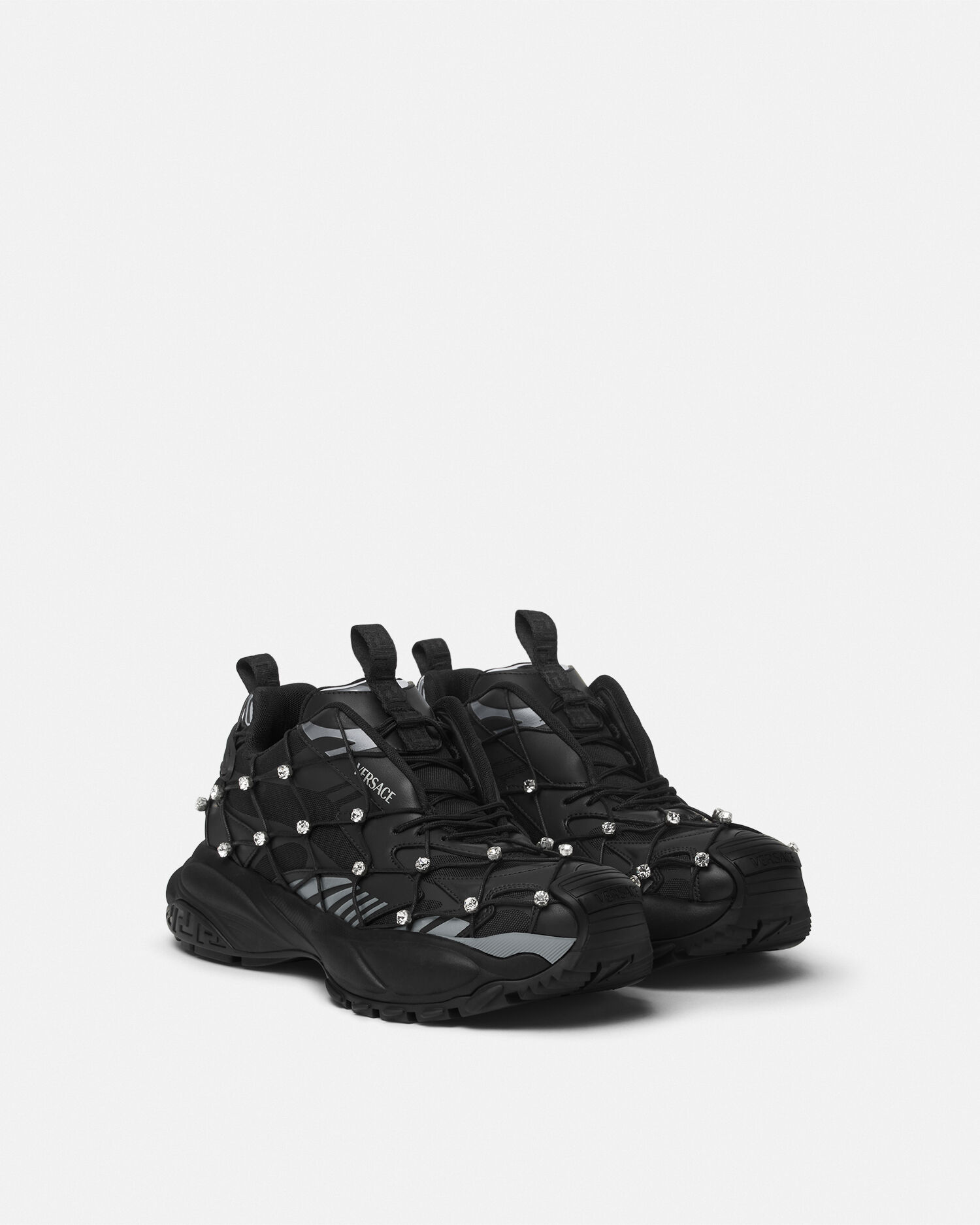 ヴェルサーチェ マーキュリー M_VS_02 装飾付き スニーカー ブラック