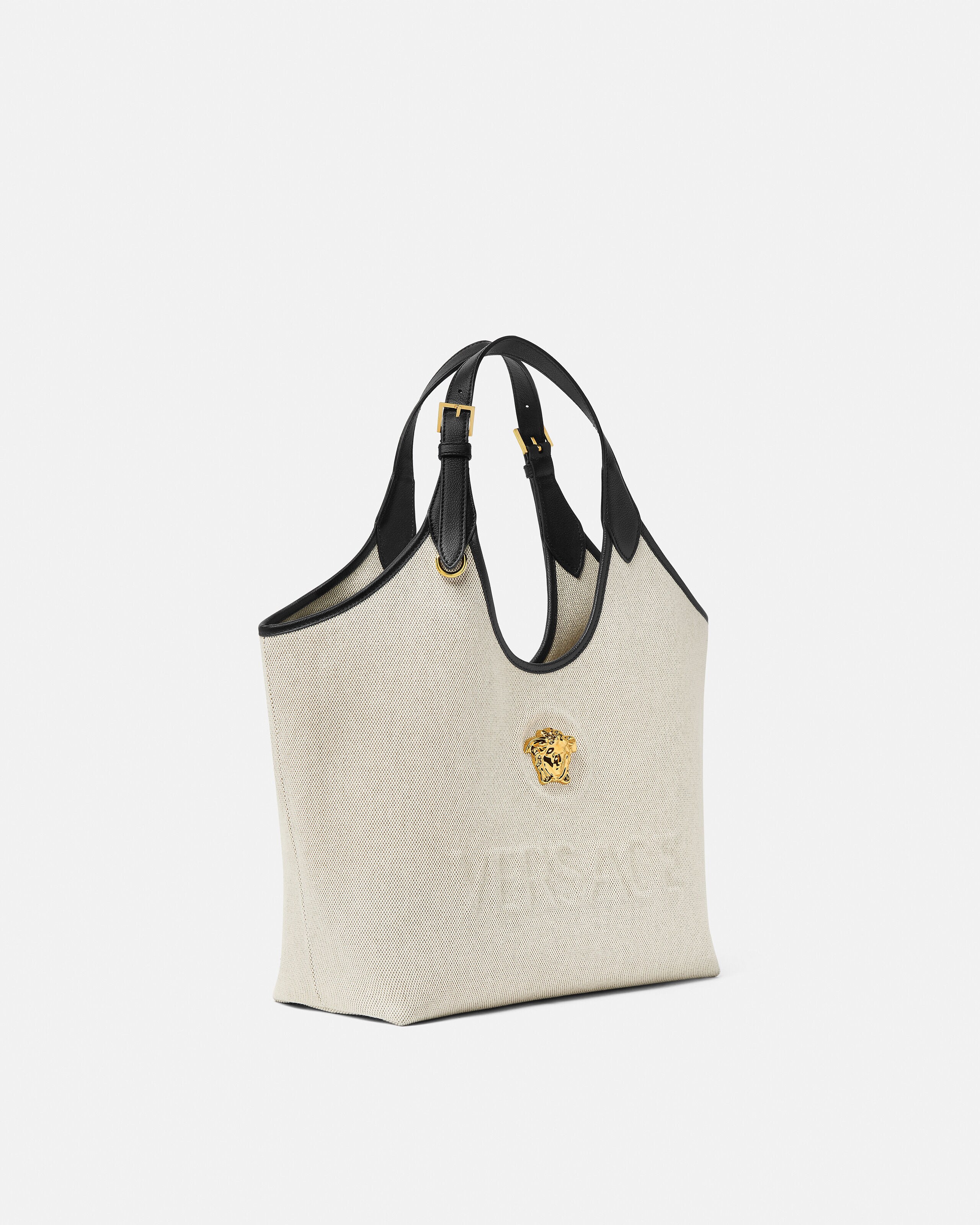 ラ メドゥーサ キャンバス トート ベージュ | VERSACE JP