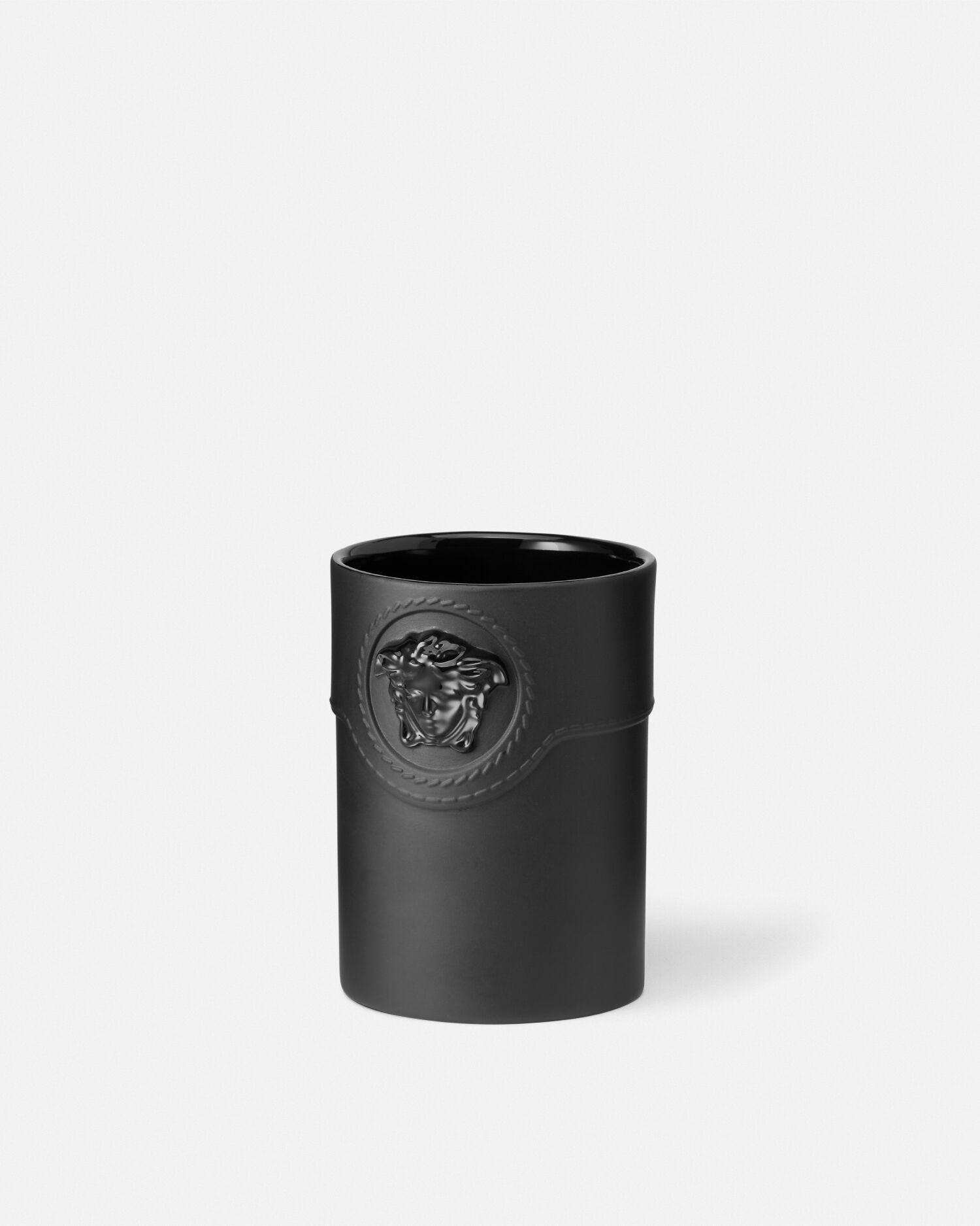 ラ・メドゥーサ ラウンド 花瓶 10 cm ブラック | VERSACE JP