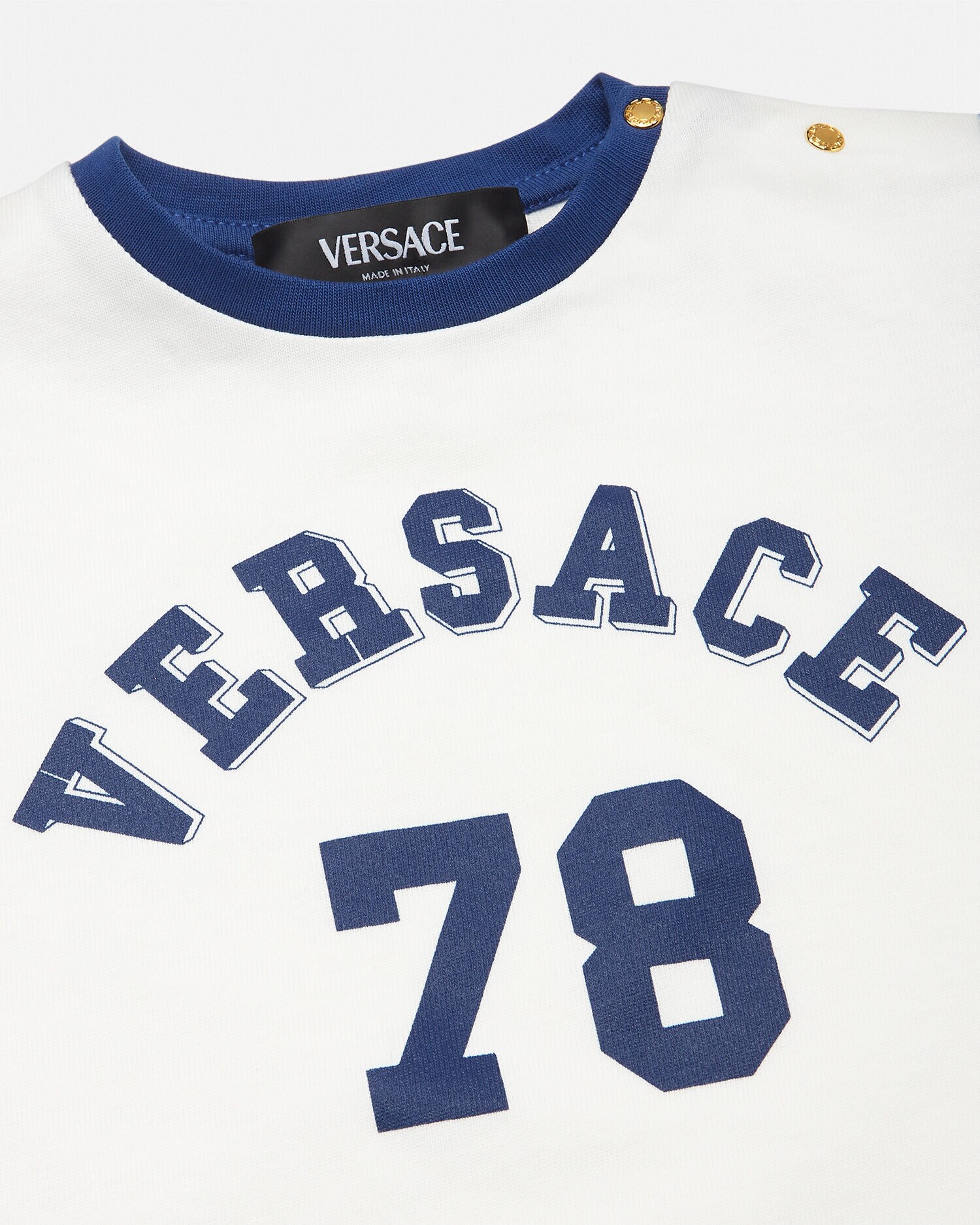 ロゴ ベビー Tシャツ ホワイト,ブルー | VERSACE JP