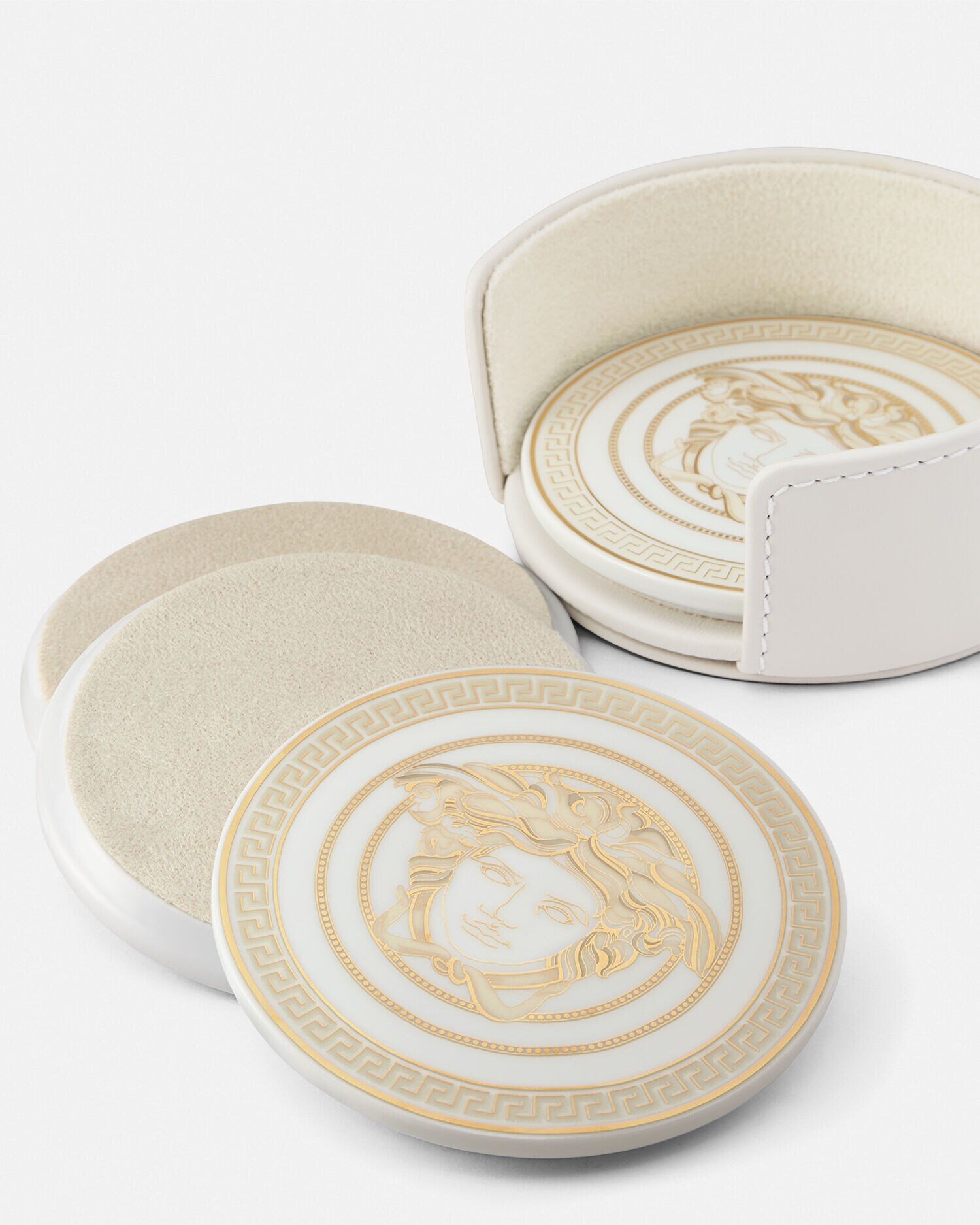メドゥーサ ガーラ コースター 4セット ゴールド | VERSACE JP
