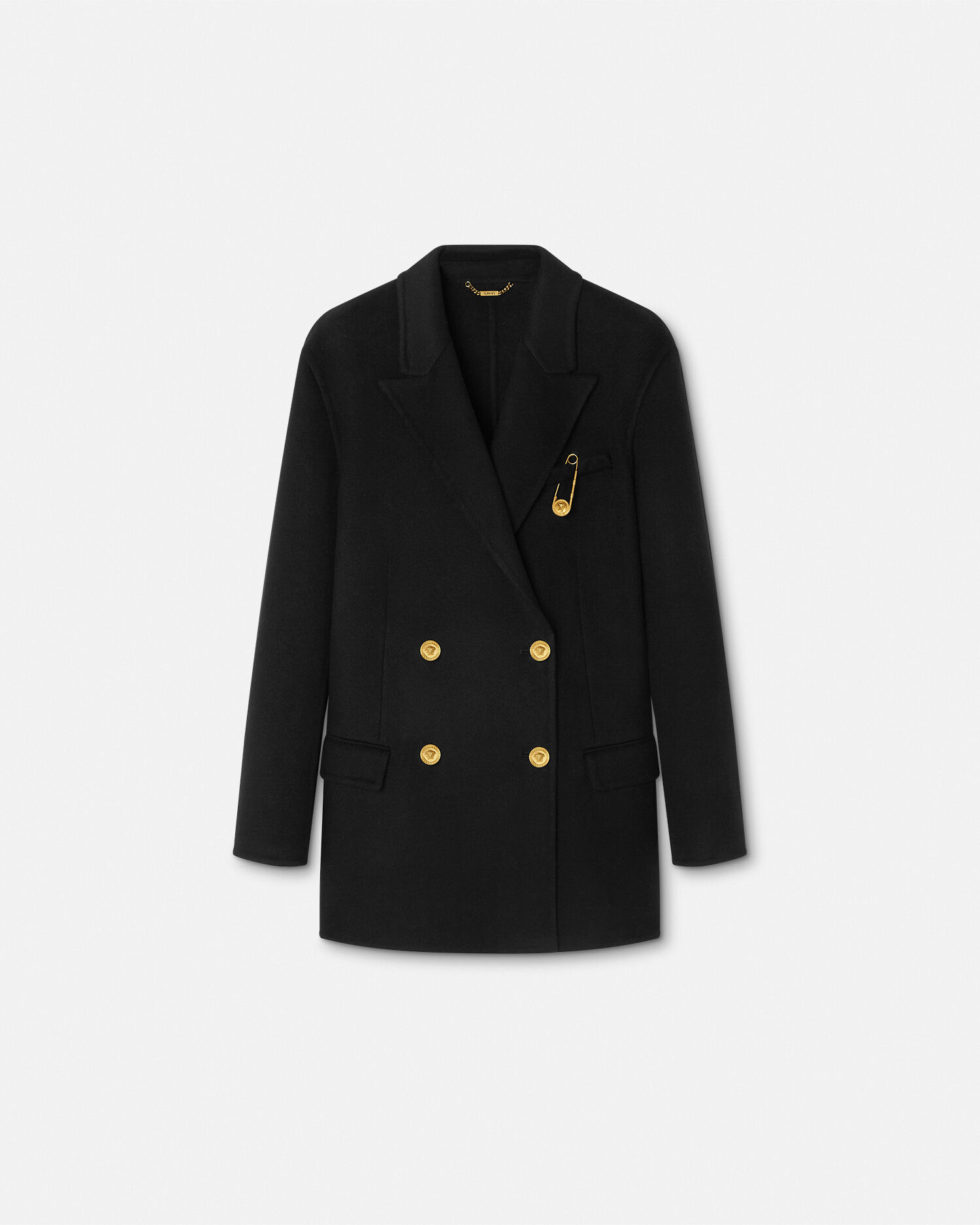 【最高級】 VERSACE チェスターコート ジャケット グレカモチーフ 美品 □極美品□ VERSACE CLASSIC V2 ヴェルサーチクラシック ウール