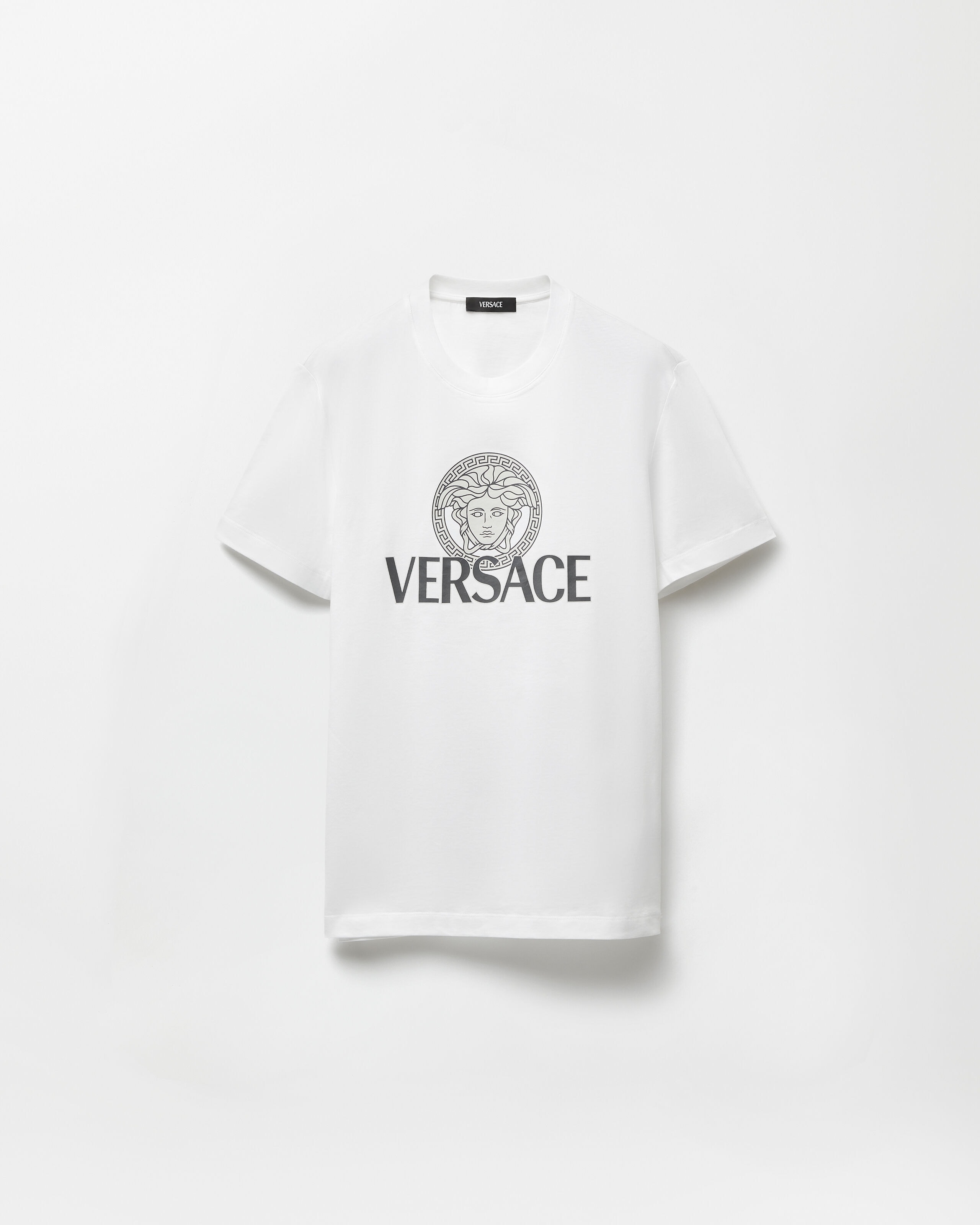 プリント コットンジャージー Tシャツ ホワイト | VERSACE JP