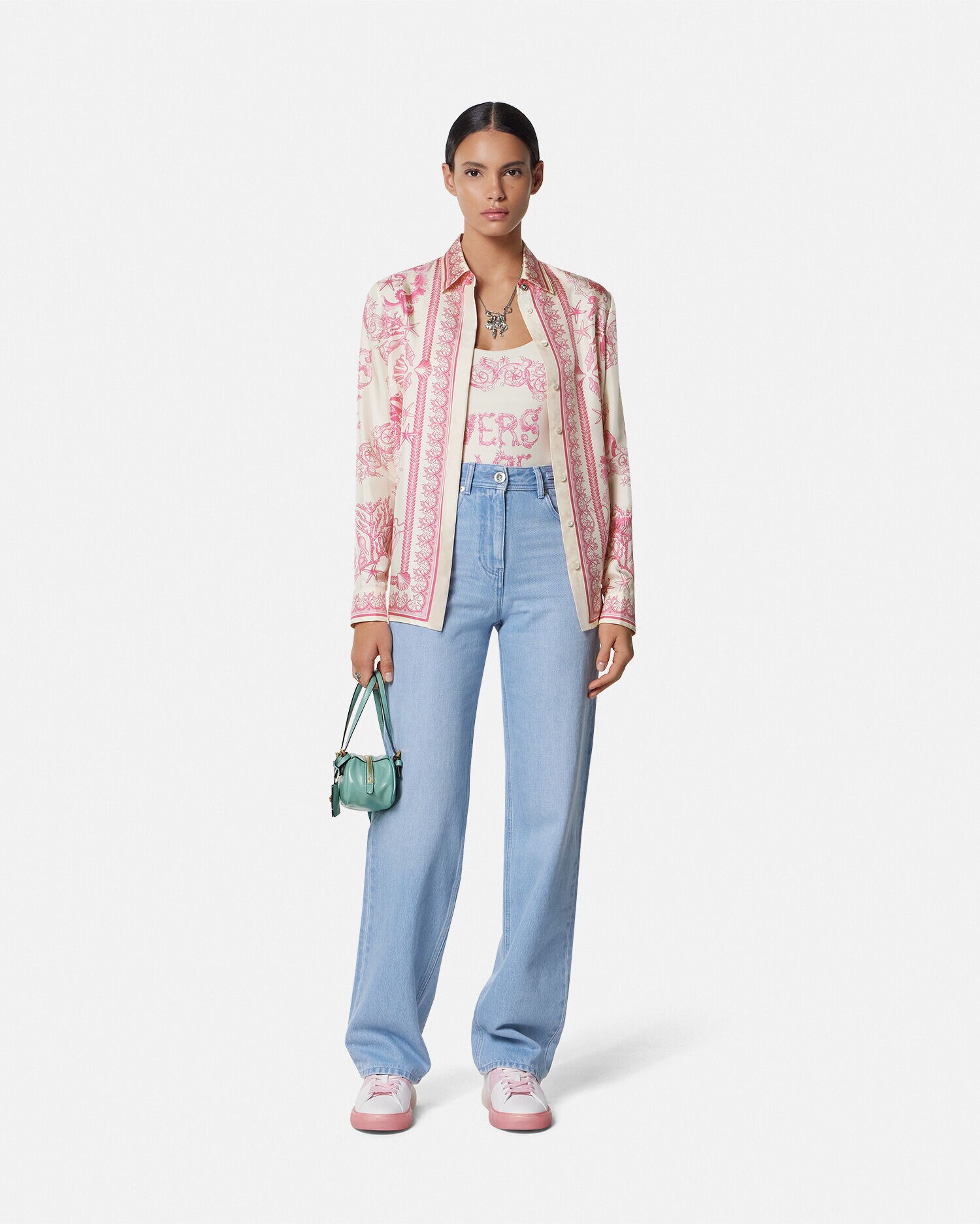GIANNI VERSACE(ジャンニ・ヴェルサーチ) 総柄シルクシャツ