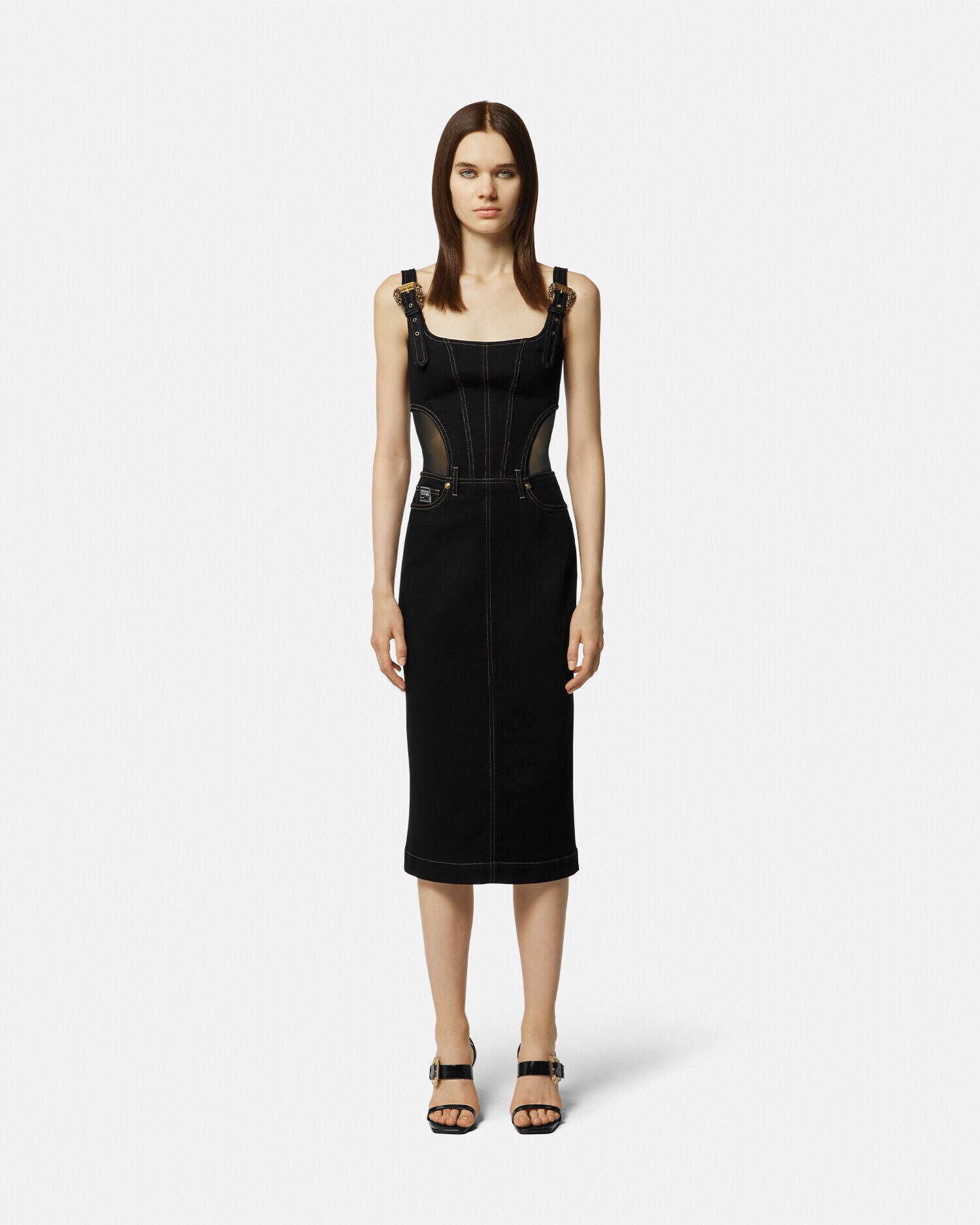 【VERSACE JEANS COUTURE】ジーンズ クチュールドレス フリル レディース ドレス ジーンズクチュール