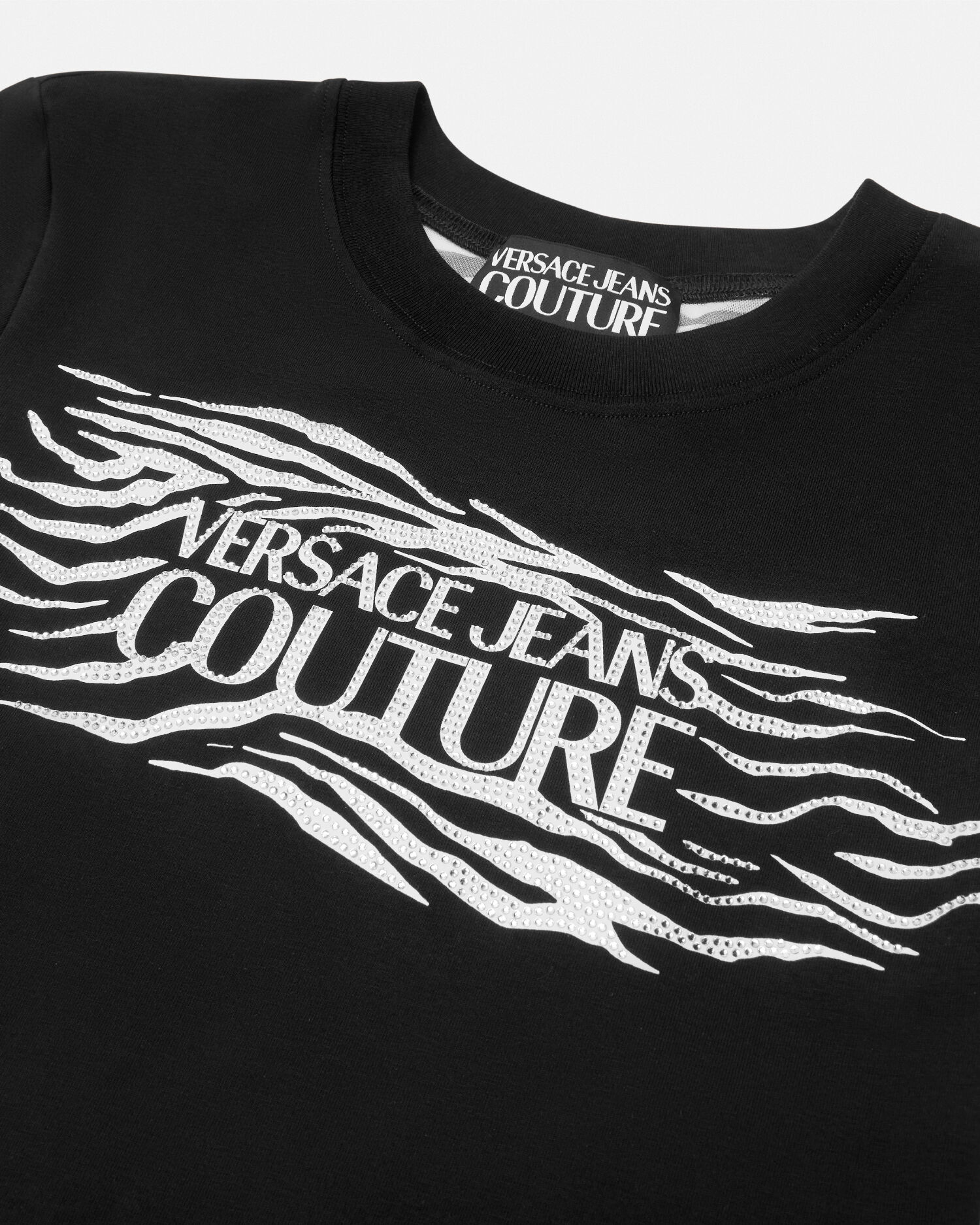 【送料&関税込】ベルサーチェ ヒョウ柄ロゴ コットンTシャツ 90_E76GAHT04-ECJ00T_EG89_16_V~