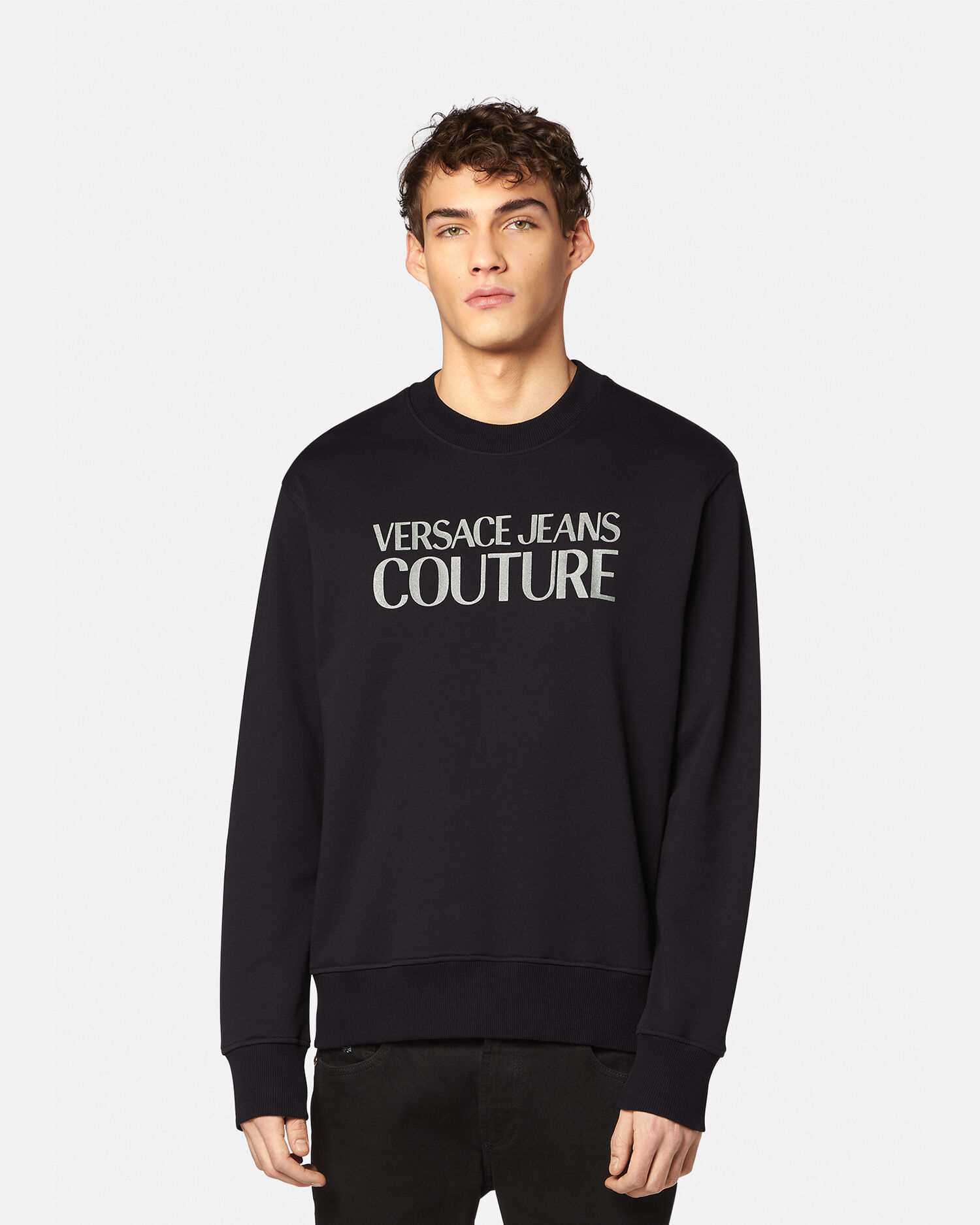 ロゴ スウェットシャツ ブラック | VERSACE JP