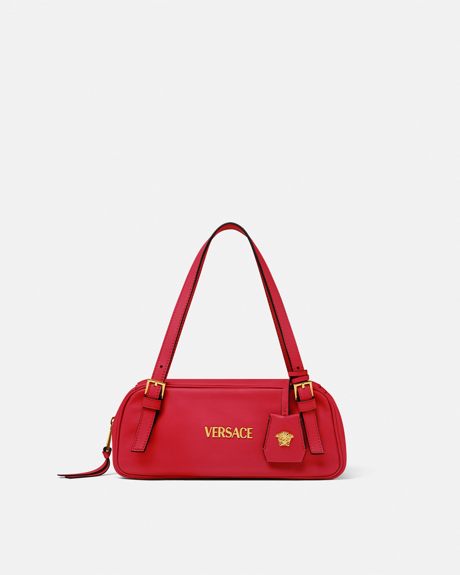 VERSACE ヴェルサーチ　ヴェルサーチェ　レザー ショルダーバッグ レディース ヴェルサーチェタグ コレクション：レザーバッグ