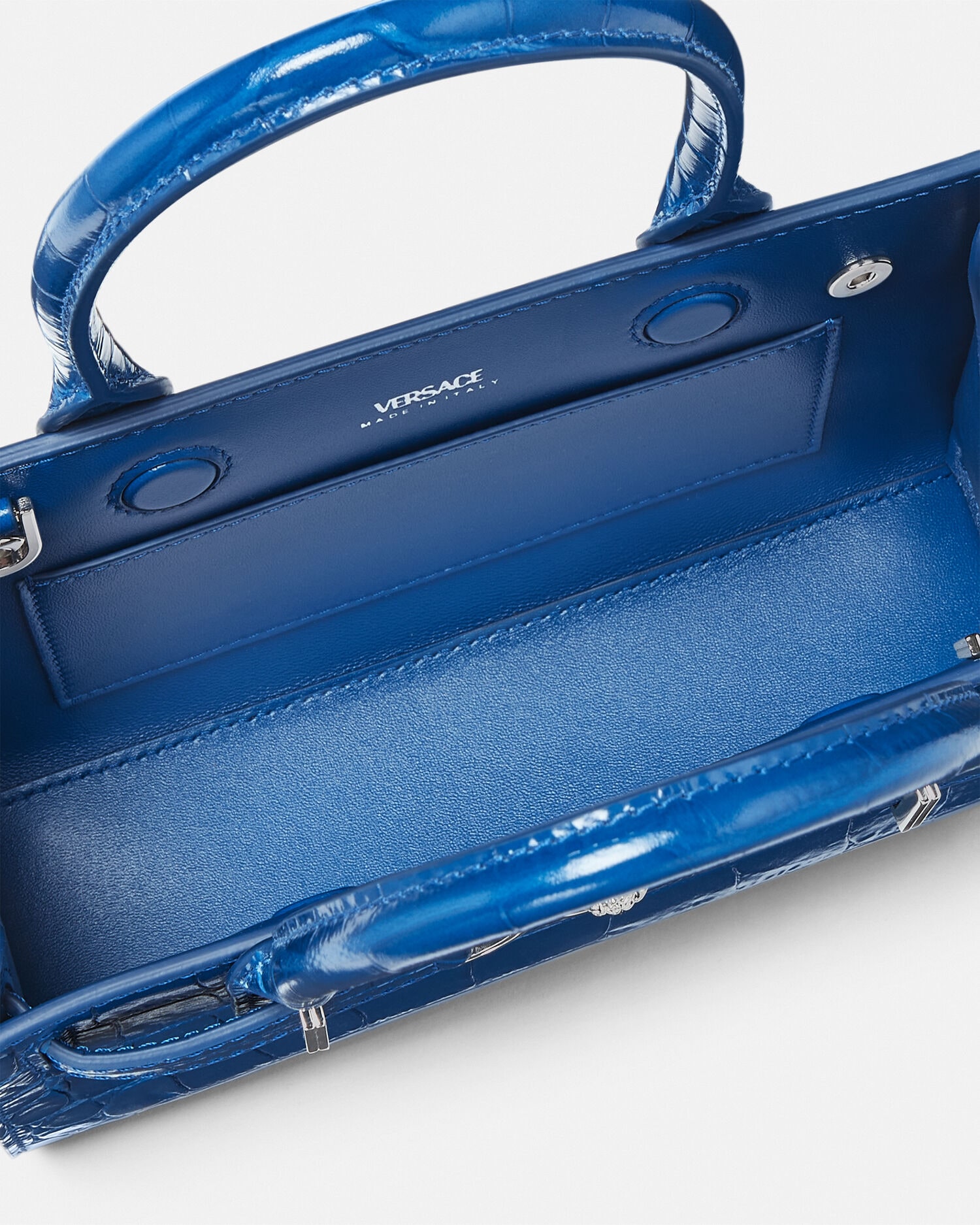 VERSACE ヴェルサーチ　メデューサ　チェーン　ショルダーバッグ　ブルー VERSACE ヴェルサーチ バッグ ショルダーバッグ チェーン ナイロン