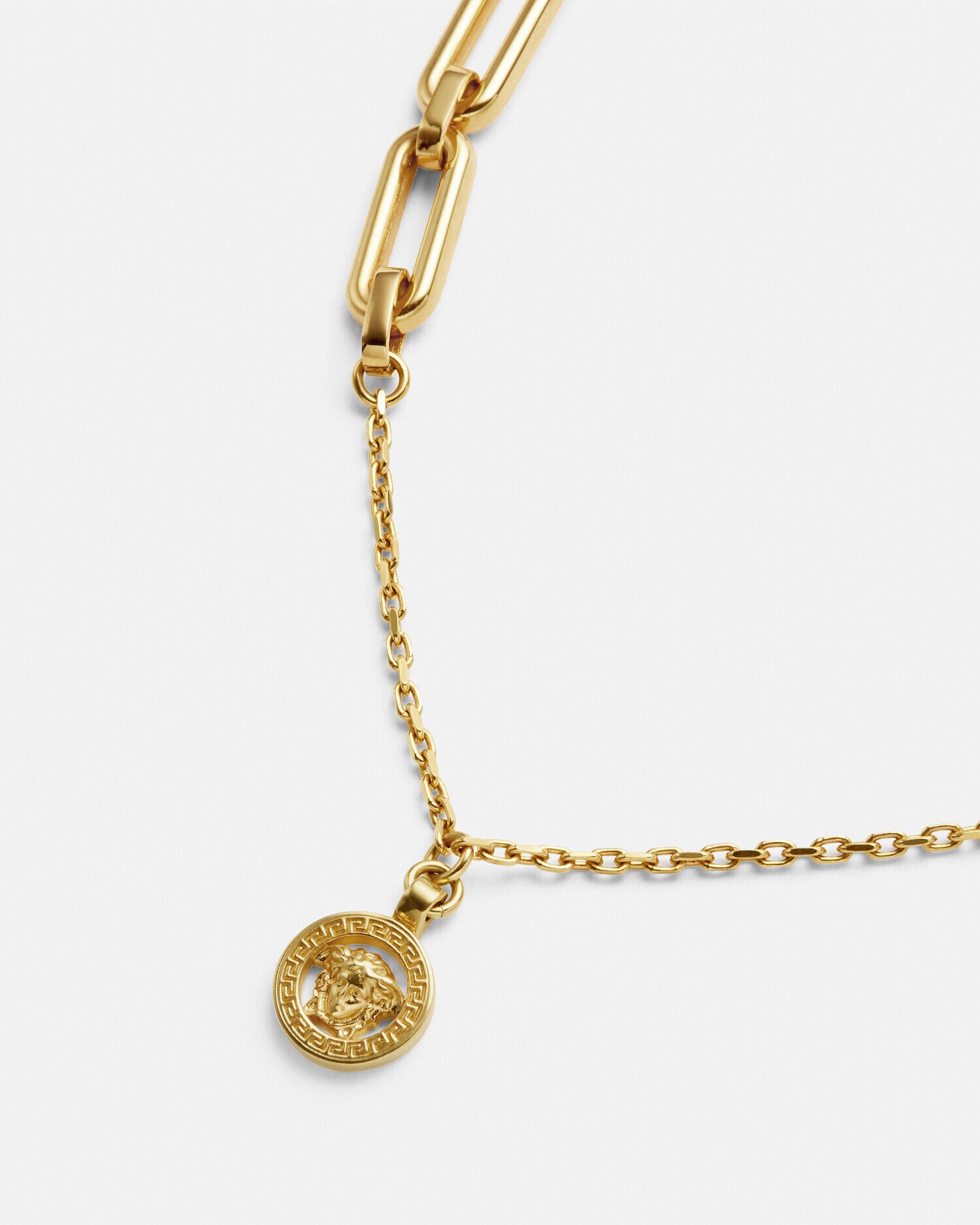 VERSACE ヴェルサーチェ ネックレス メデューサ ゴールド ロング ロゴ