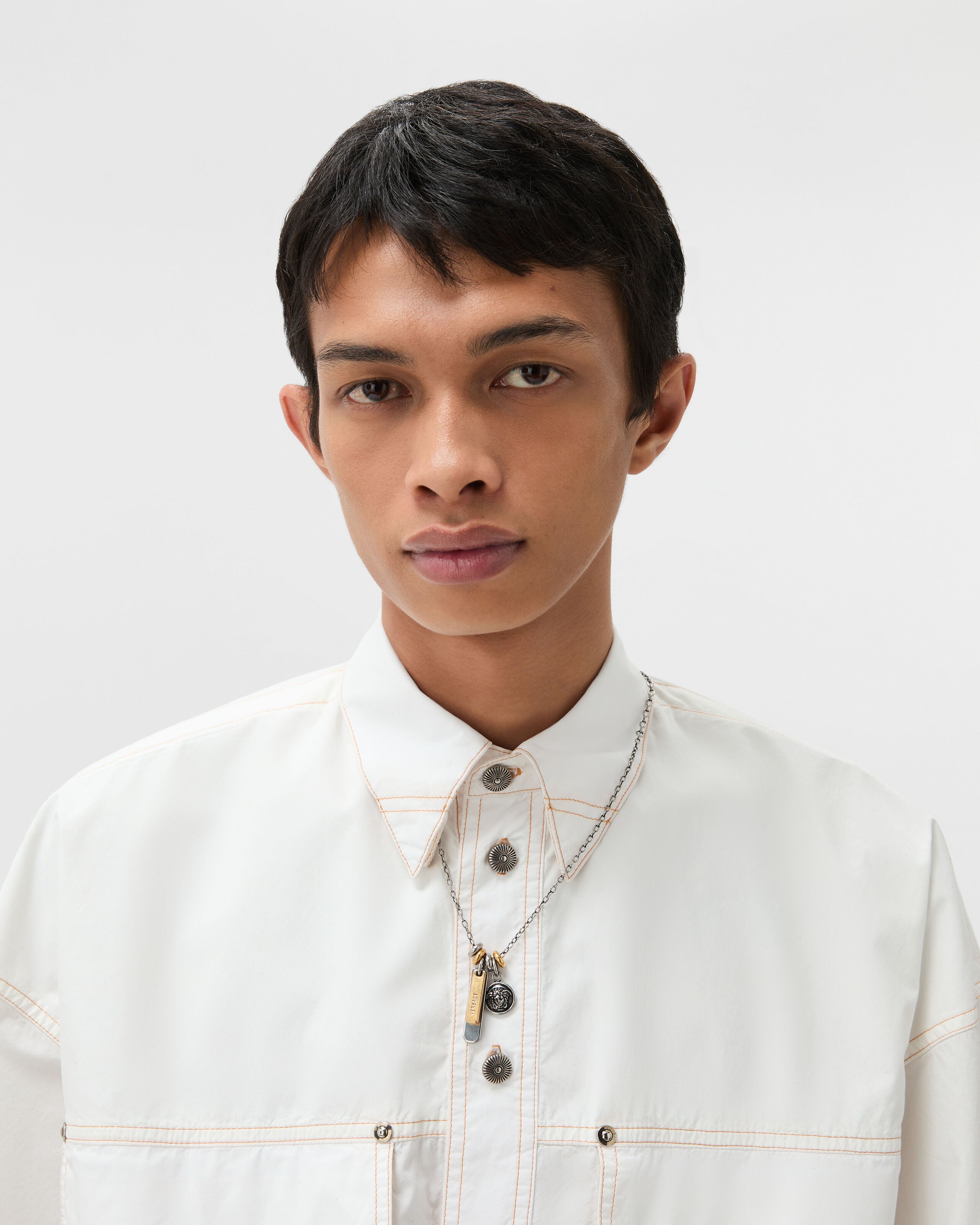 ロゴ タグ ネックレス シルバー,ゴールド | VERSACE JP